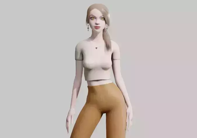 stylized cute Woman V28371 