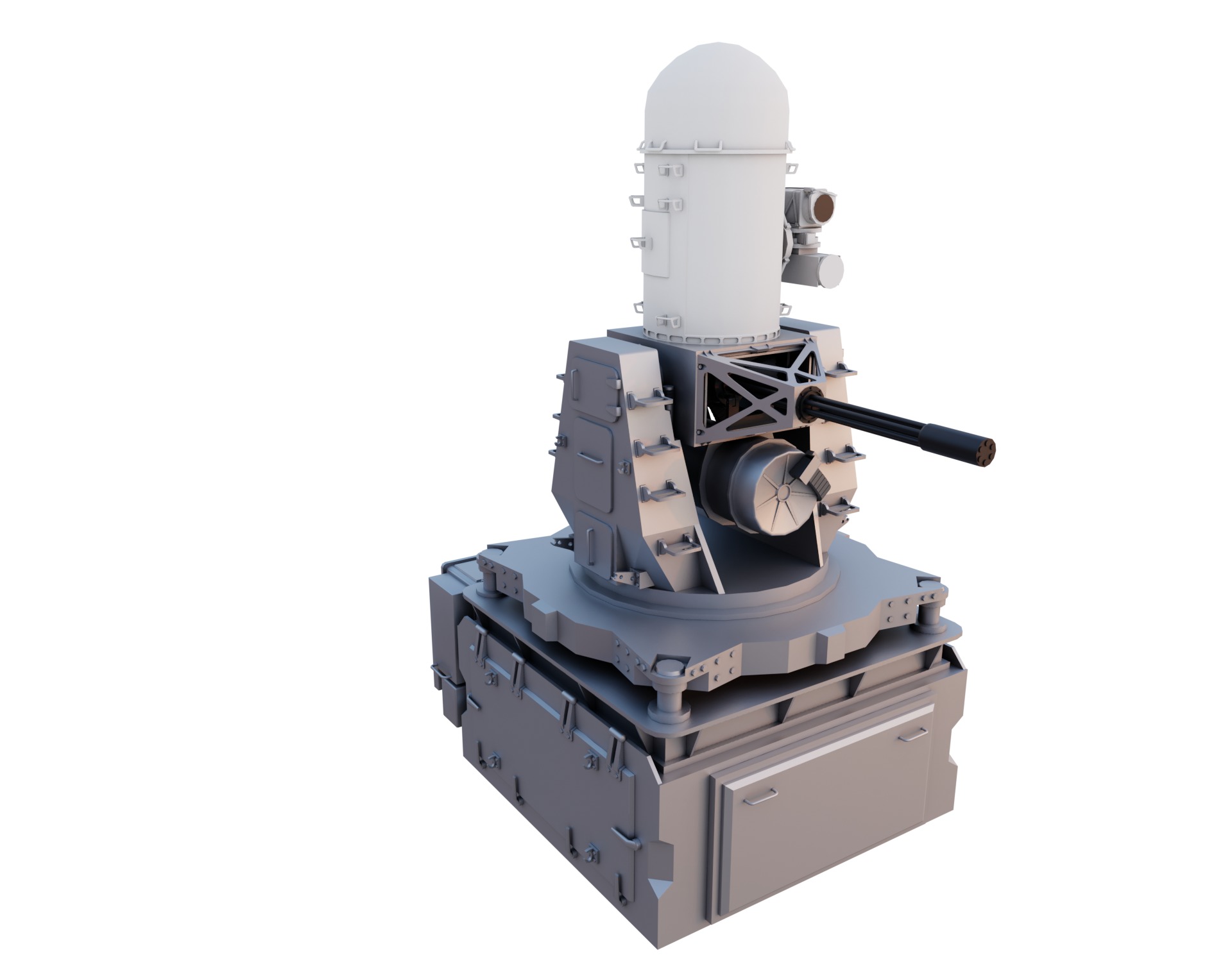 Phalanx CIWS Free 3D model_2