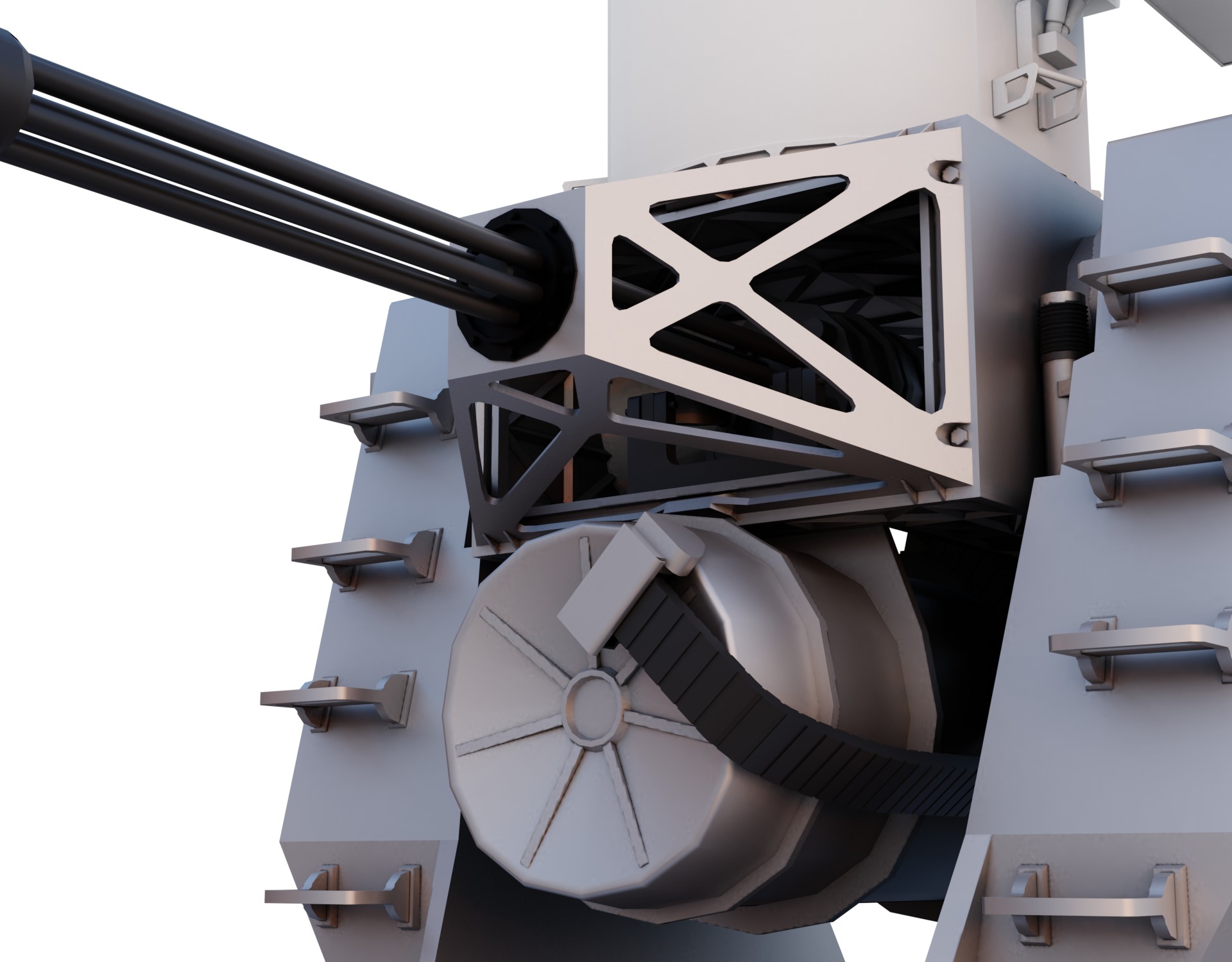 Phalanx CIWS Free 3D model_1