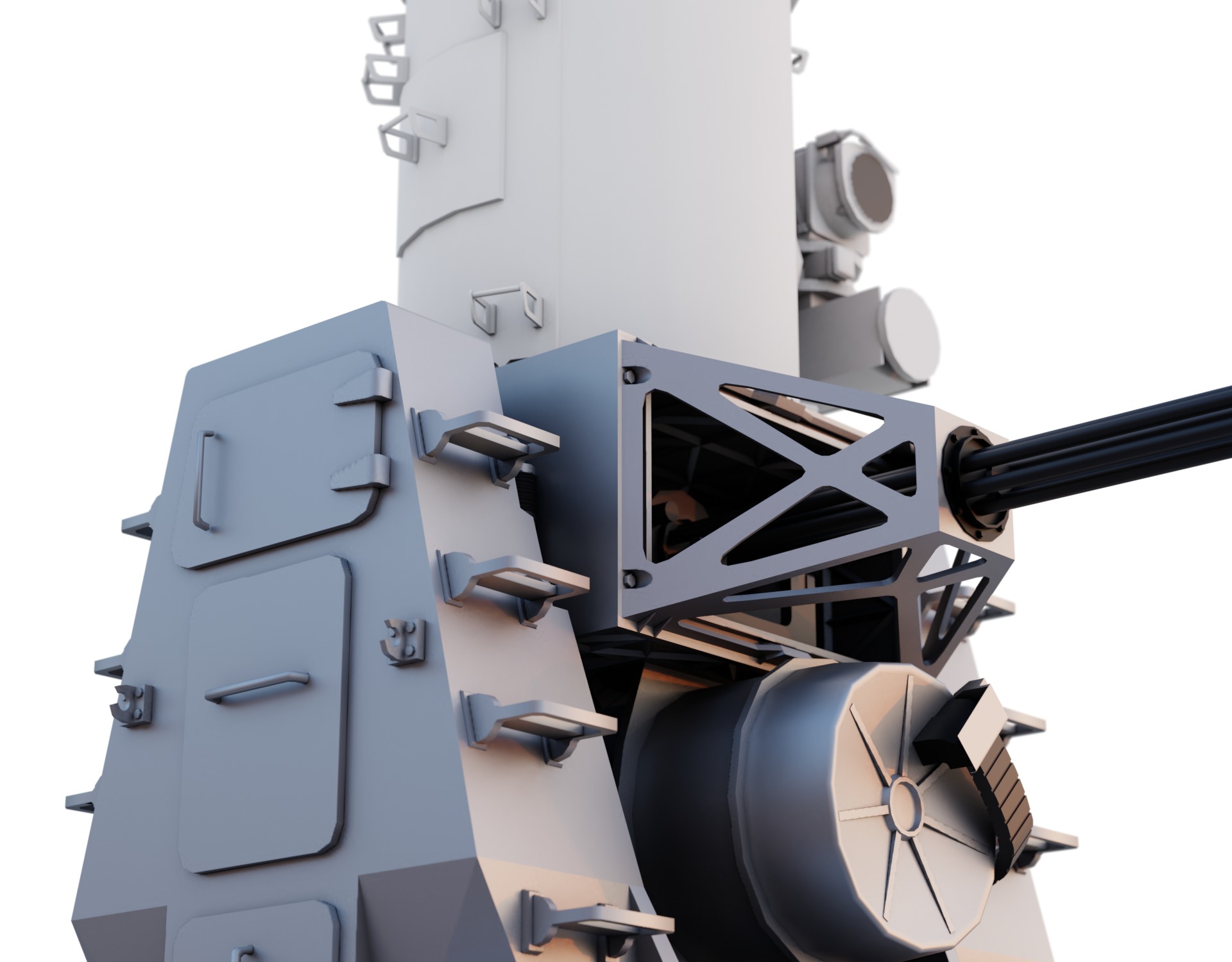 Phalanx CIWS Free 3D model_5