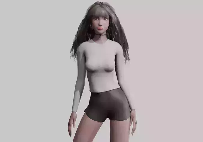 Pretty Cartoon woman V37555 