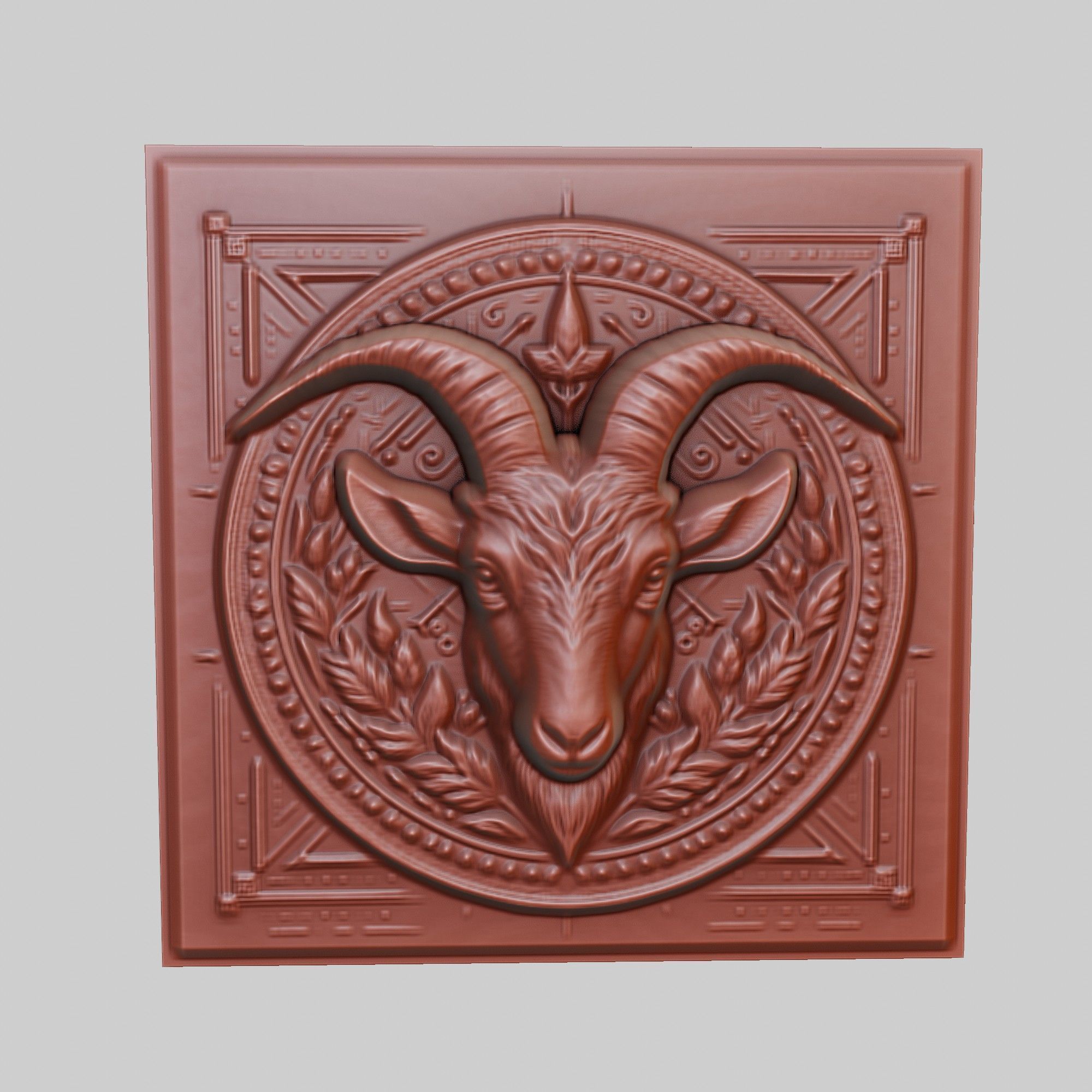 Goat Animal 3D print model_2