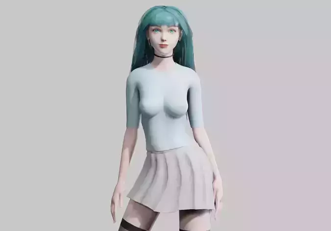 cute teen woman V35325 