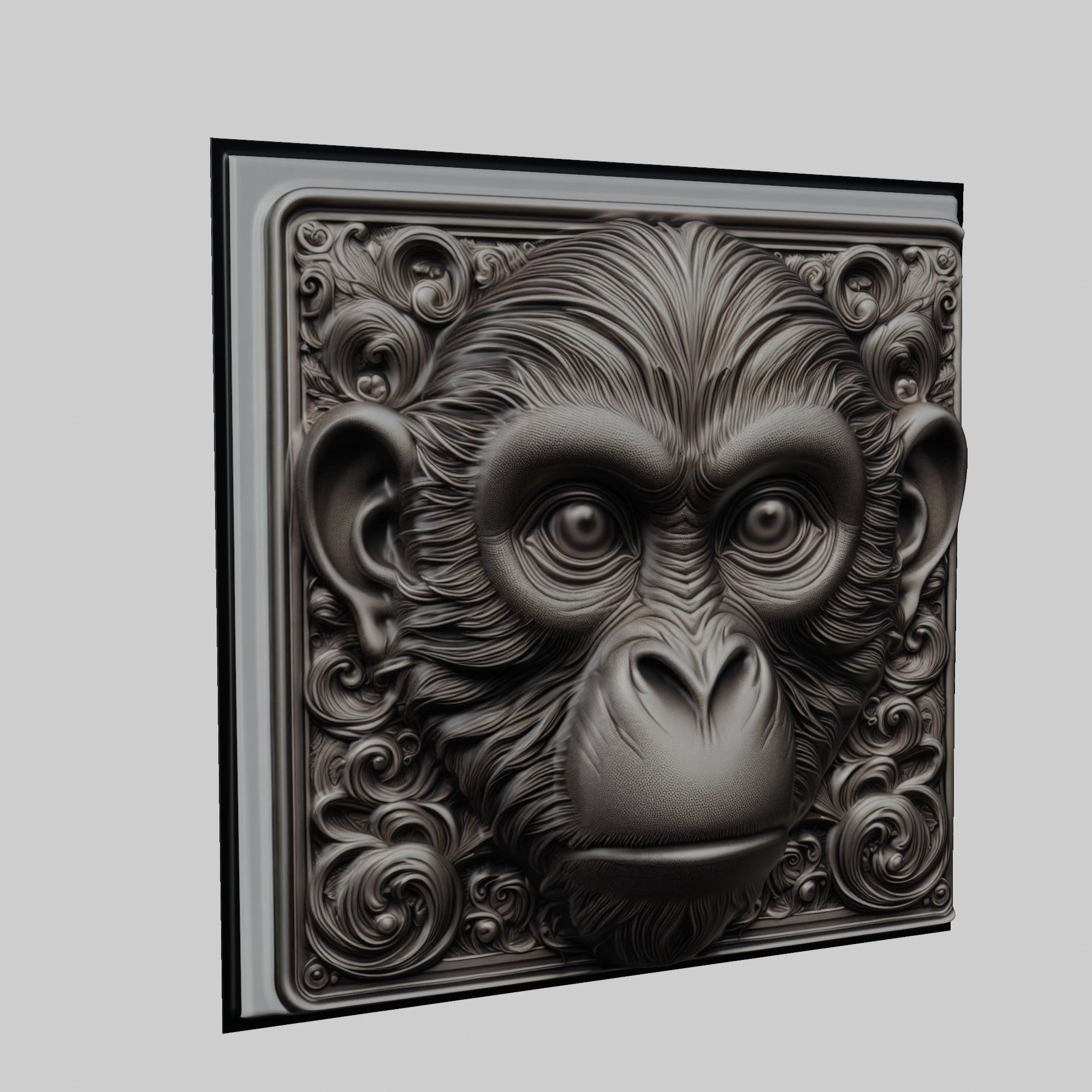 Monkey Animal 3D print model_1
