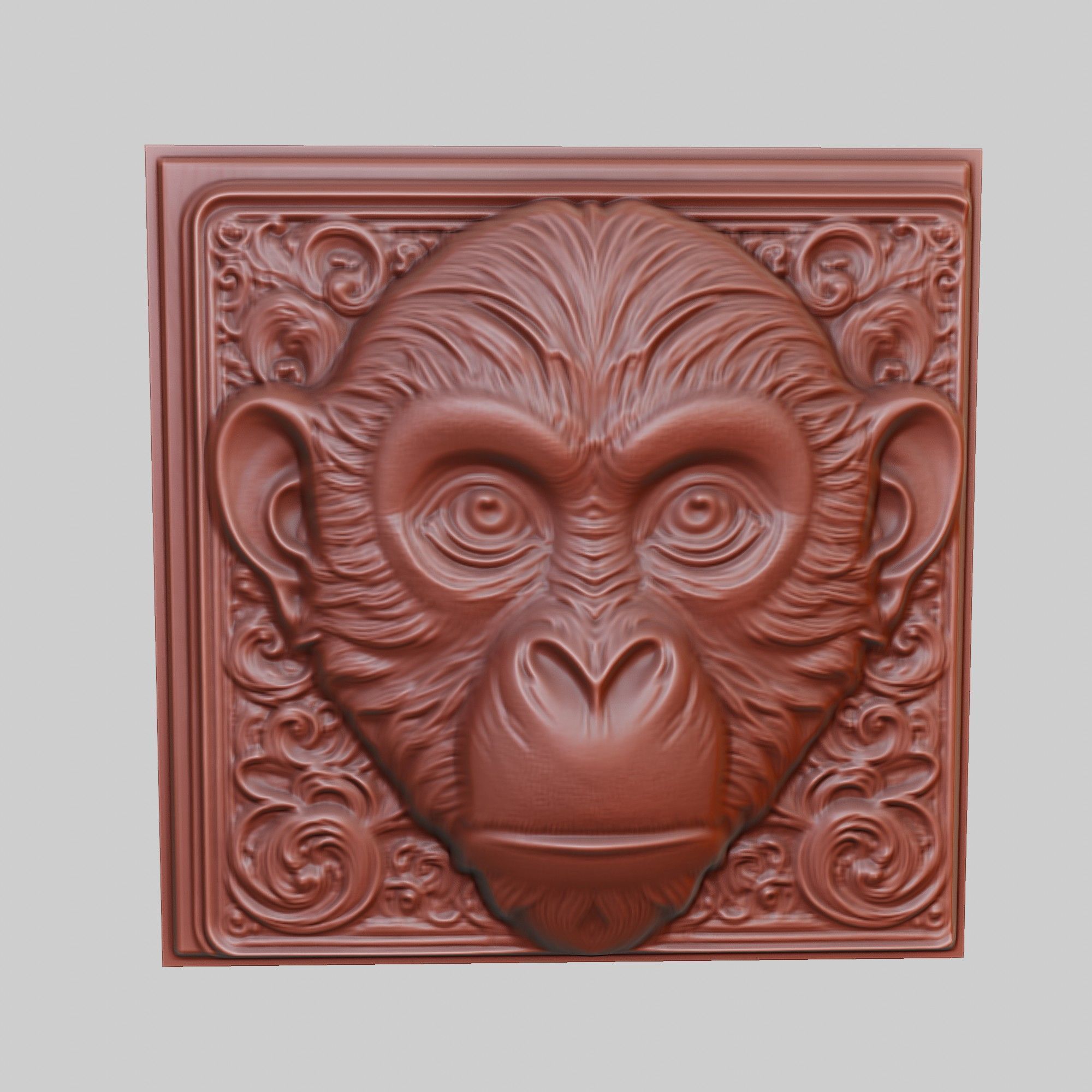 Monkey Animal 3D print model_2