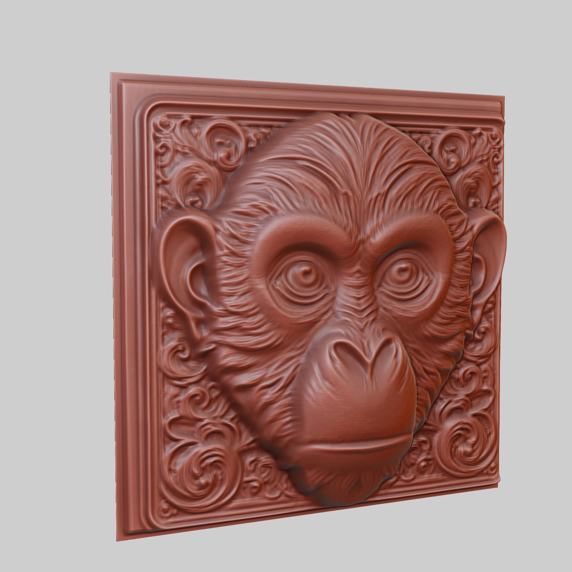 Monkey Animal 3D print model_3