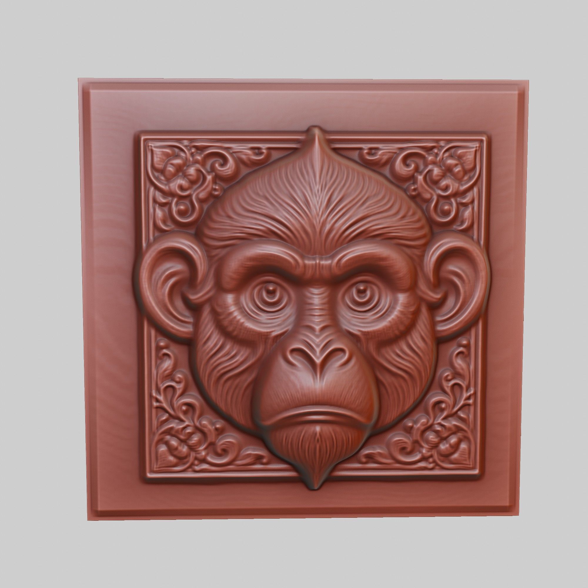 Monkey Animal 3D print model_2