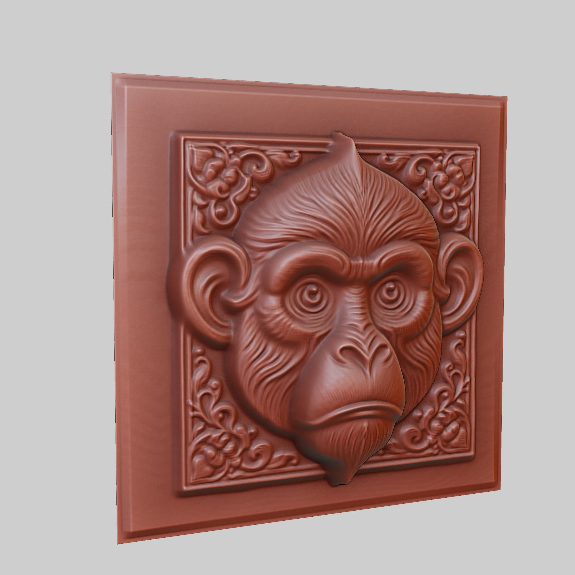Monkey Animal 3D print model_3