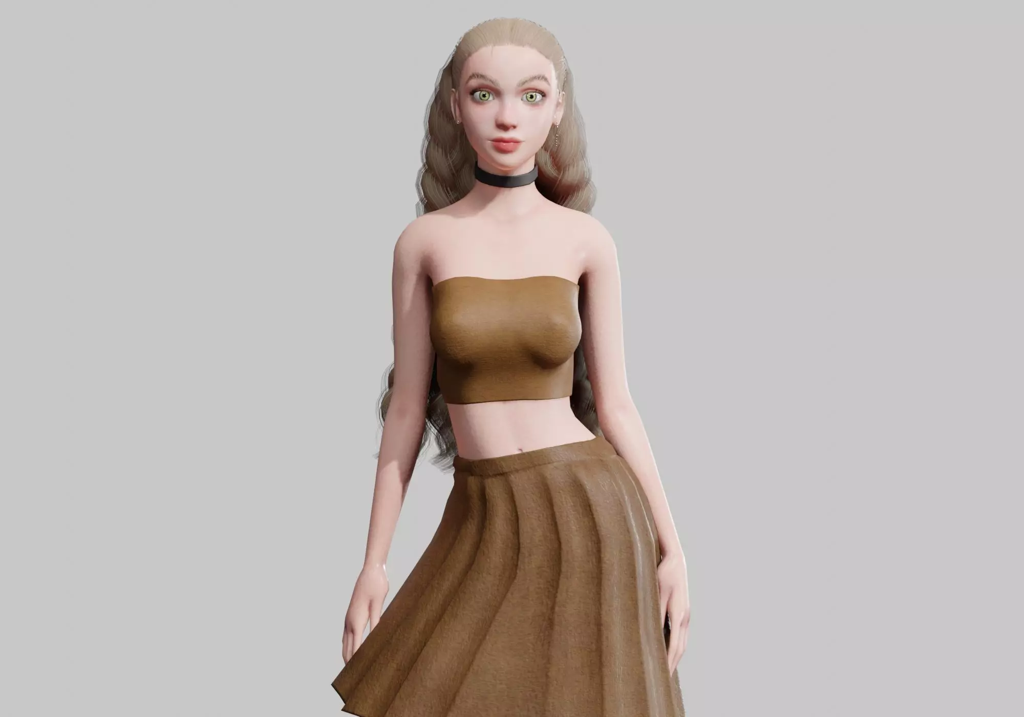Beautiful Basic Woman V30032 Low-poly 3D model