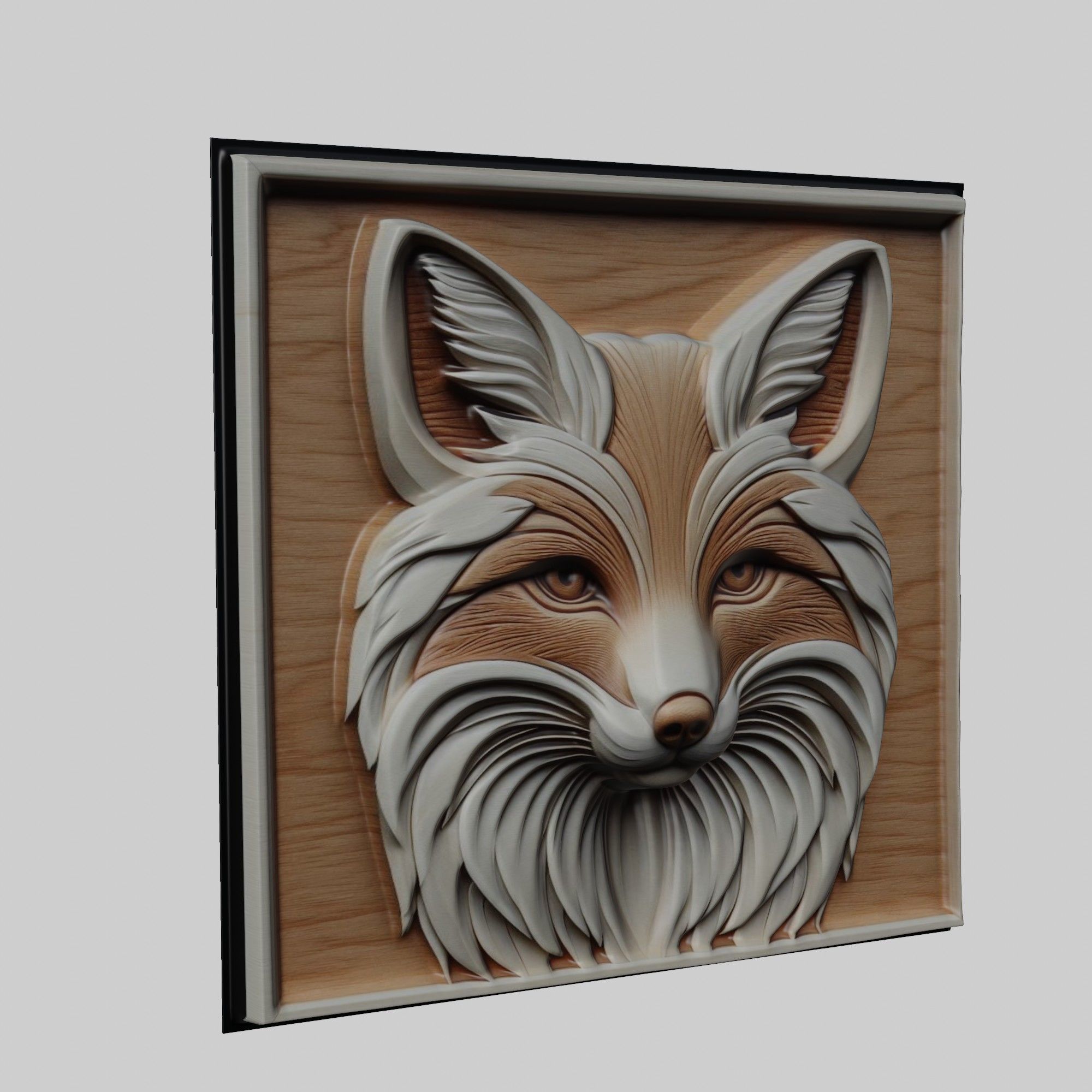 Fox Animal 3D print model_1