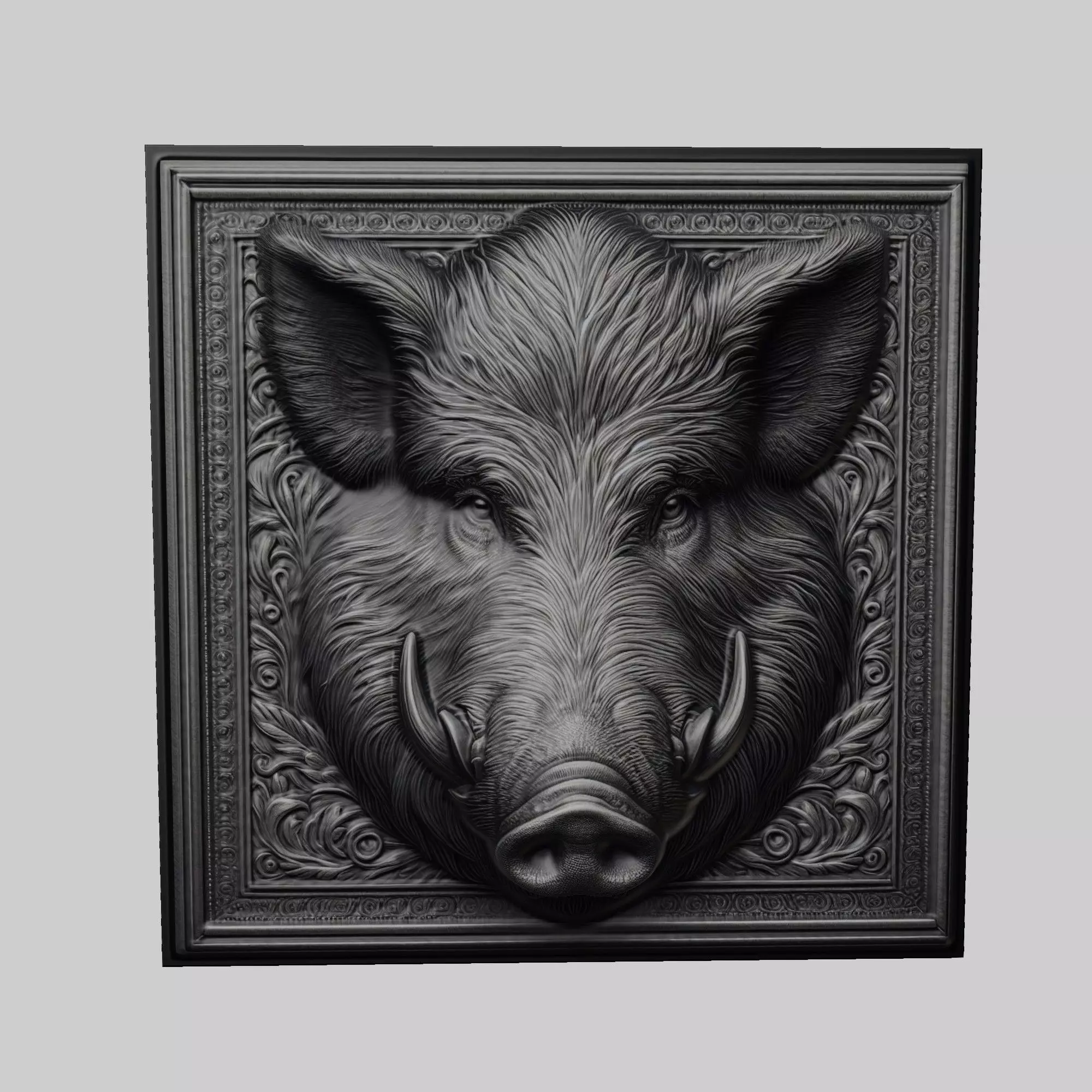 Wild Boar Animal 3D print model_0