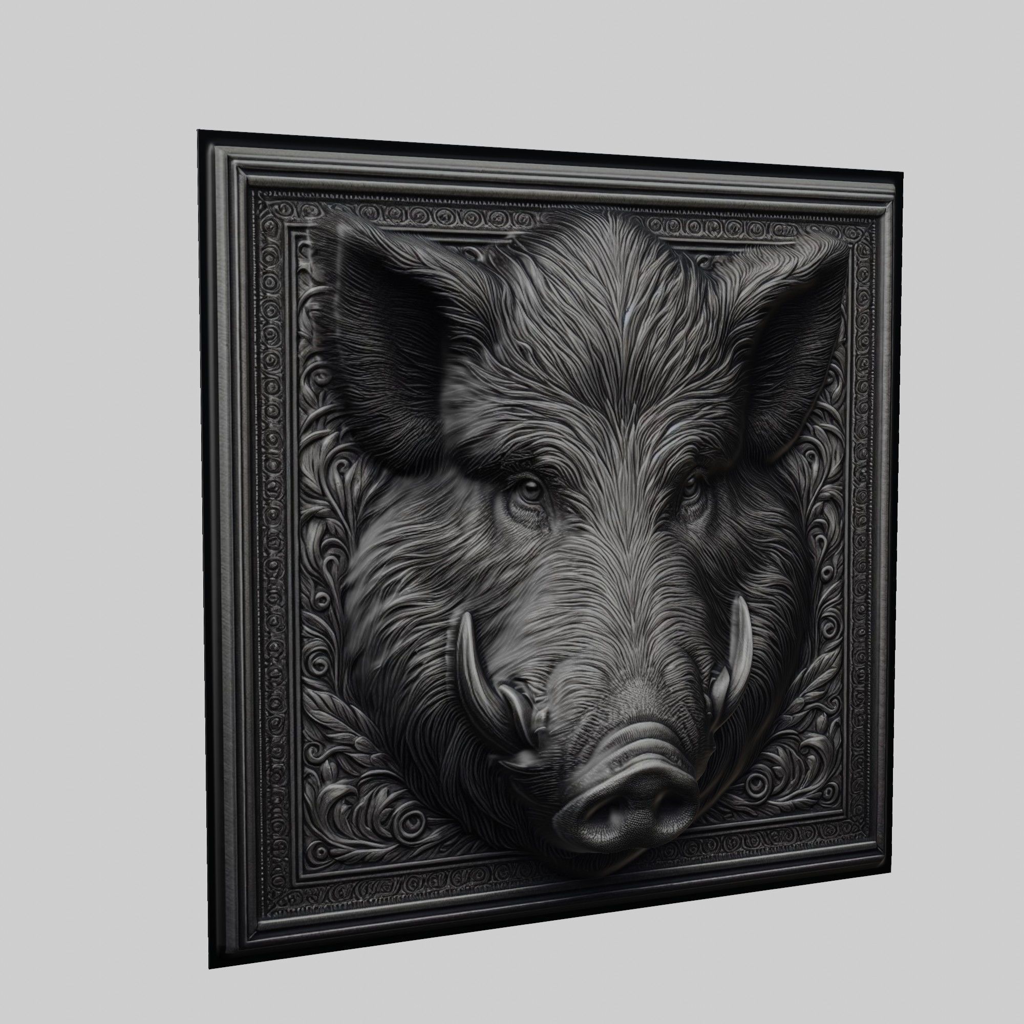 Wild Boar Animal 3D print model_1