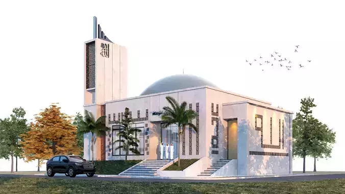 Modern Luxury Minimalist Architecture Mosque Room Prayer 