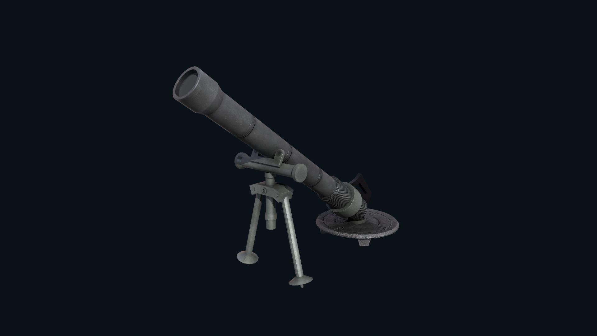 Asset - Army - M252 81mm mortar Low-poly 3D model_22