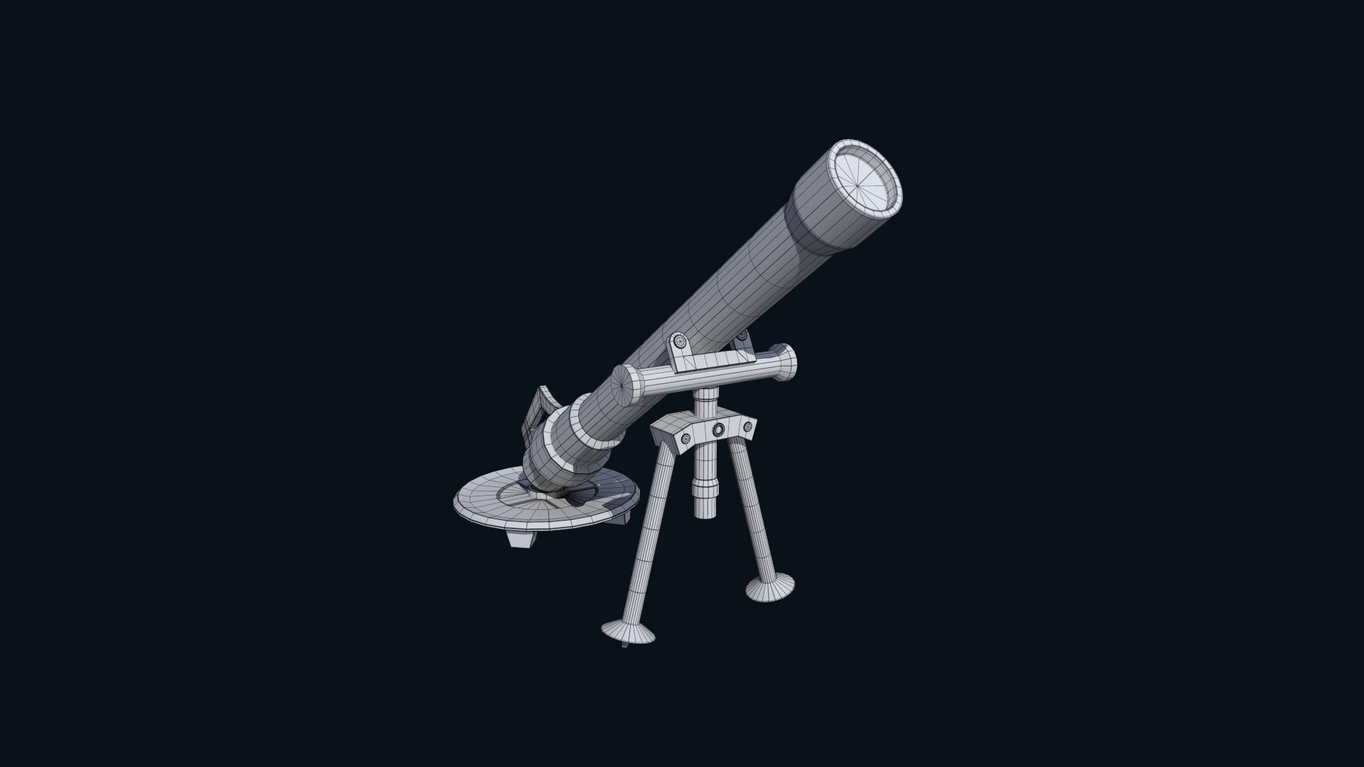 Asset - Army - M252 81mm mortar Low-poly 3D model_20