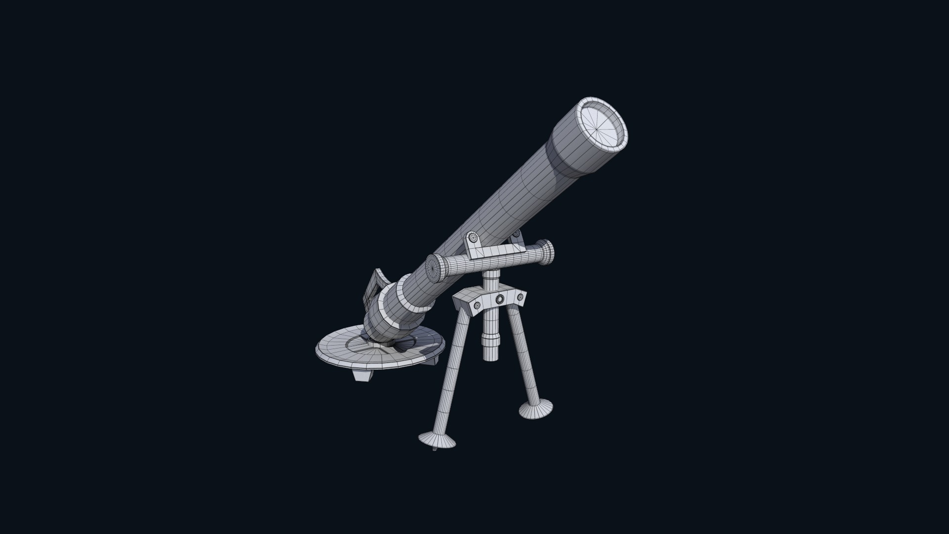 Asset - Army - M252 81mm mortar Low-poly 3D model_12