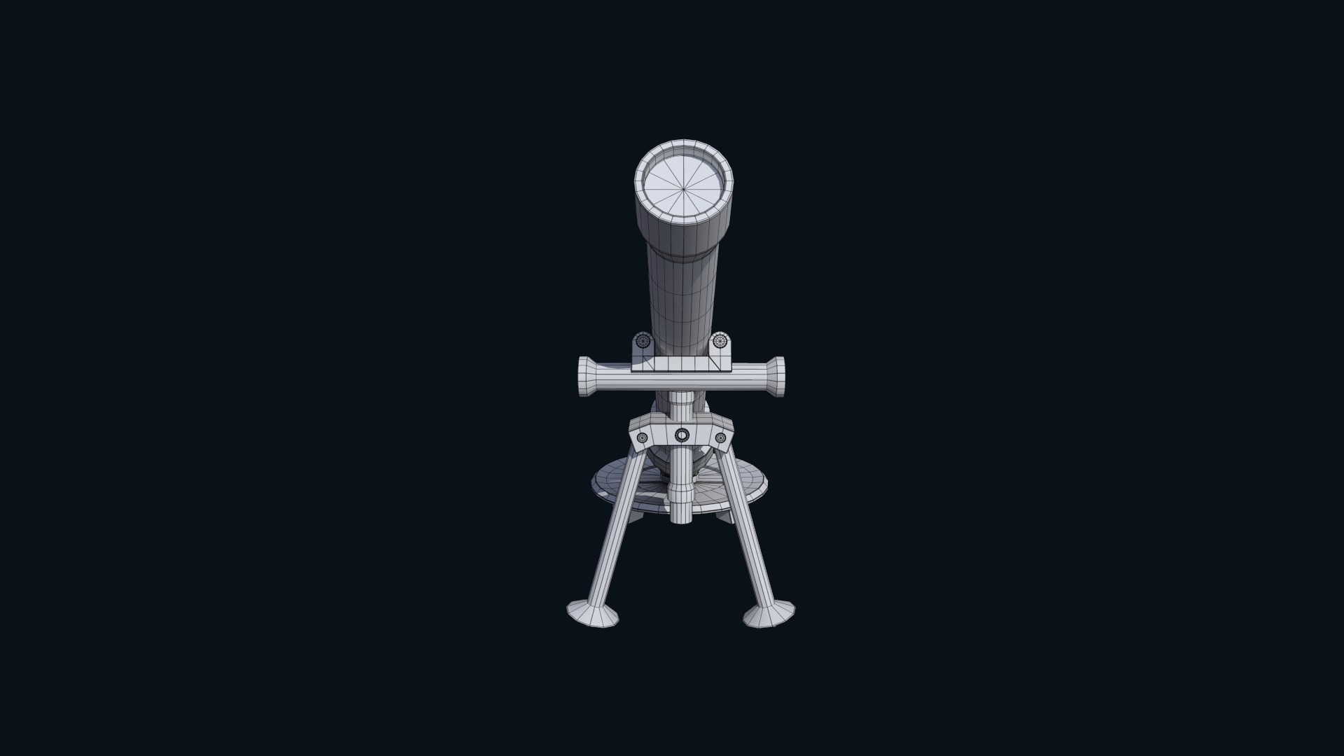 Asset - Army - M252 81mm mortar Low-poly 3D model_27