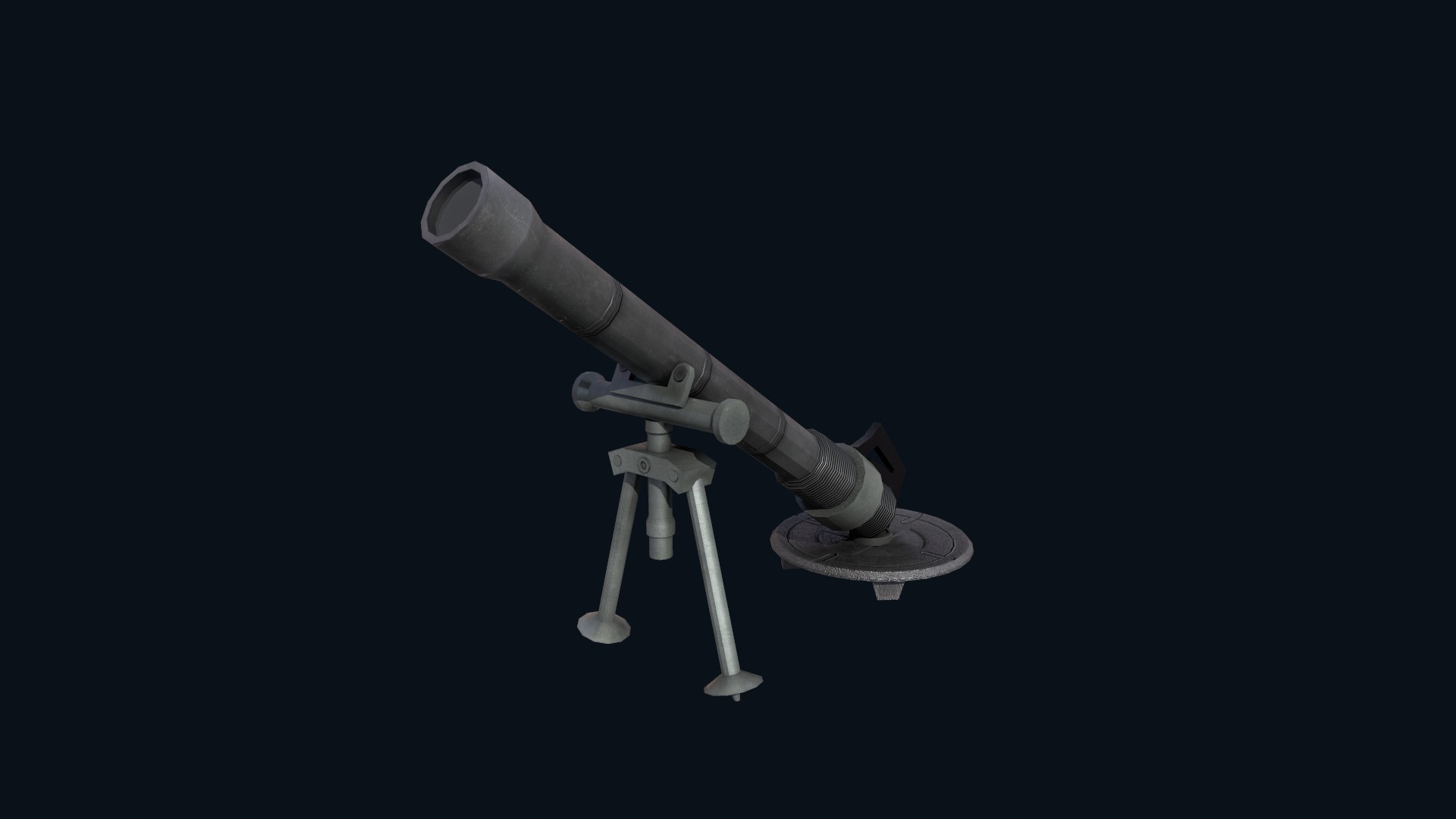 Asset - Army - M252 81mm mortar Low-poly 3D model_30