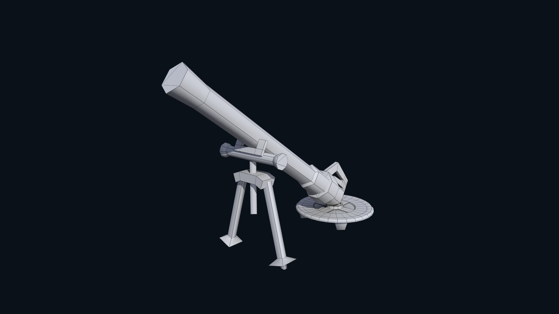 Asset - Army - M252 81mm mortar Low-poly 3D model_42