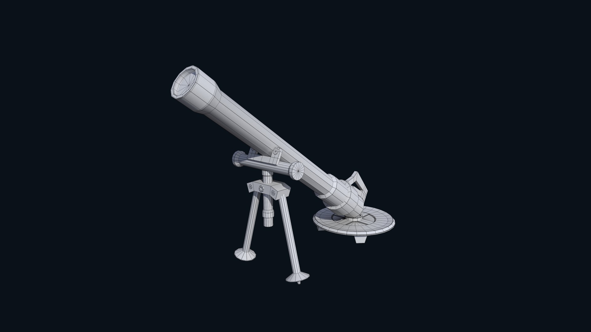 Asset - Army - M252 81mm mortar Low-poly 3D model_34
