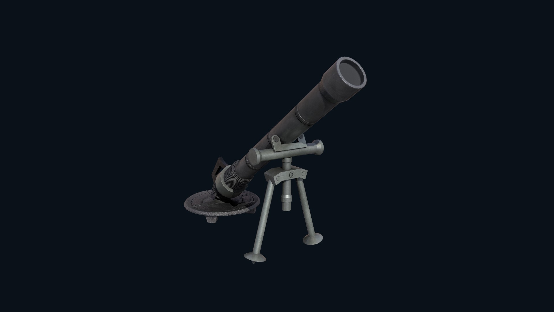 Asset - Army - M252 81mm mortar Low-poly 3D model_16