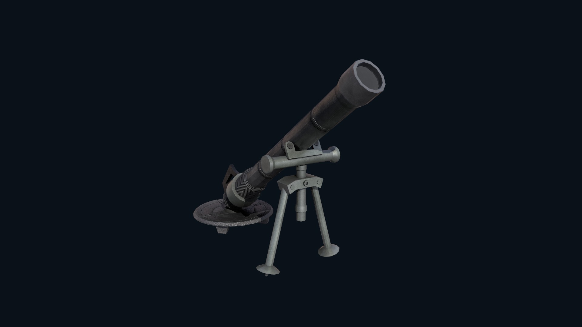 Asset - Army - M252 81mm mortar Low-poly 3D model_32