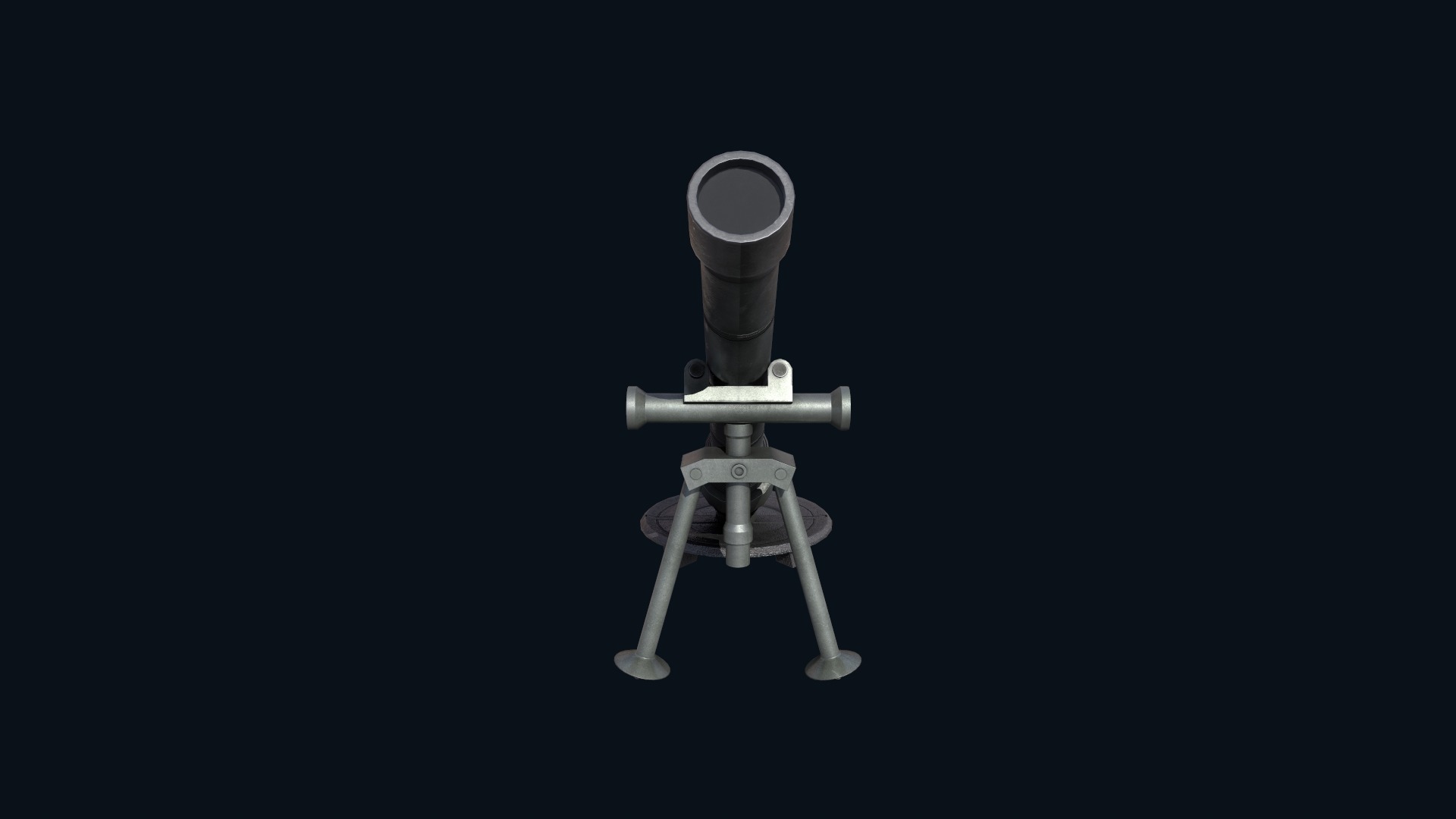 Asset - Army - M252 81mm mortar Low-poly 3D model_7