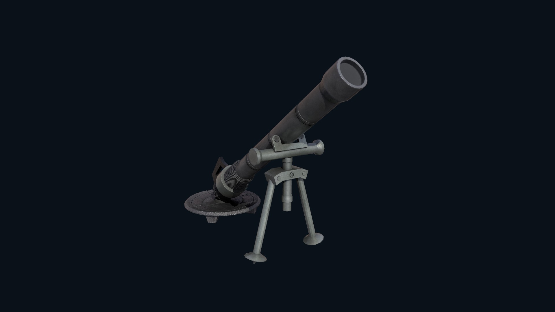 Asset - Army - M252 81mm mortar Low-poly 3D model_24