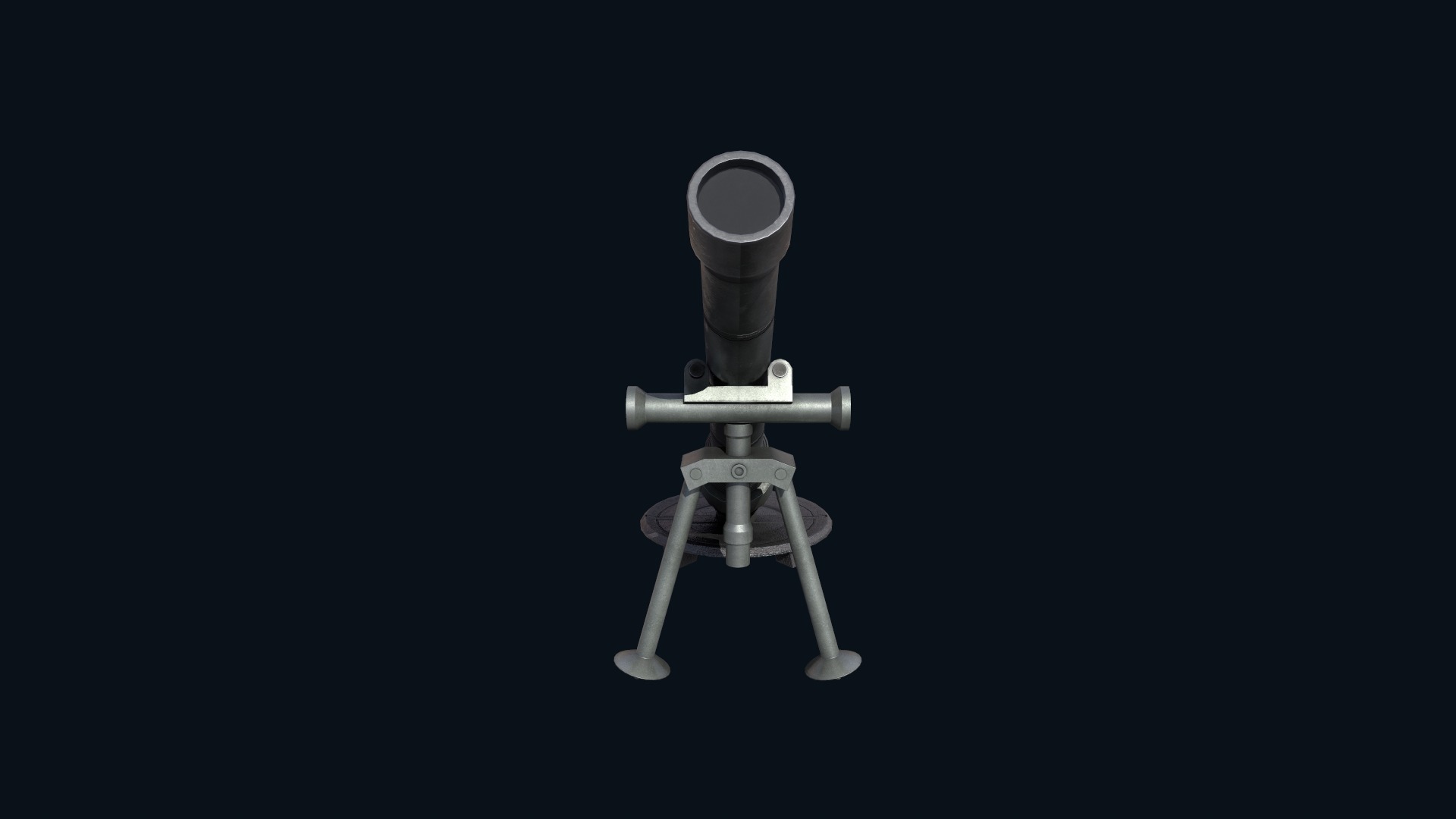 Asset - Army - M252 81mm mortar Low-poly 3D model_15