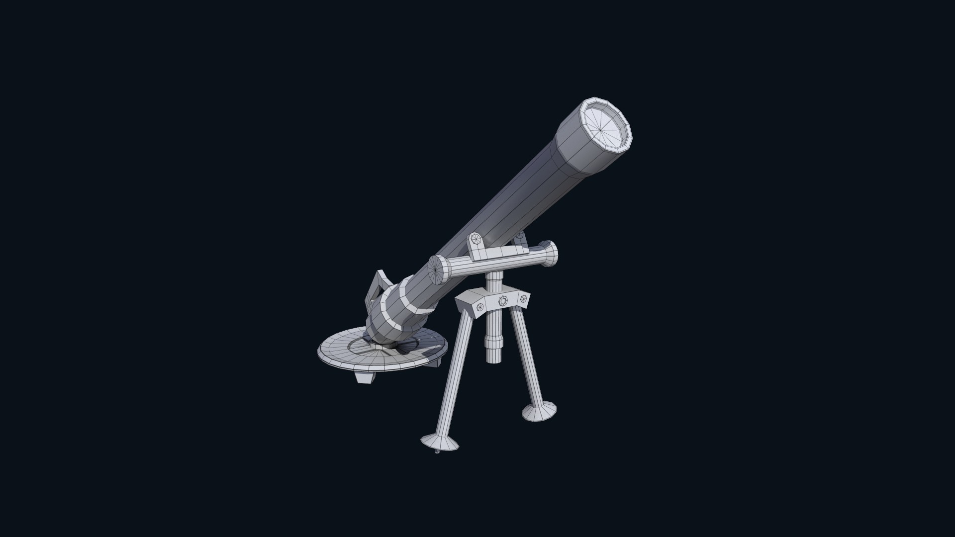 Asset - Army - M252 81mm mortar Low-poly 3D model_36