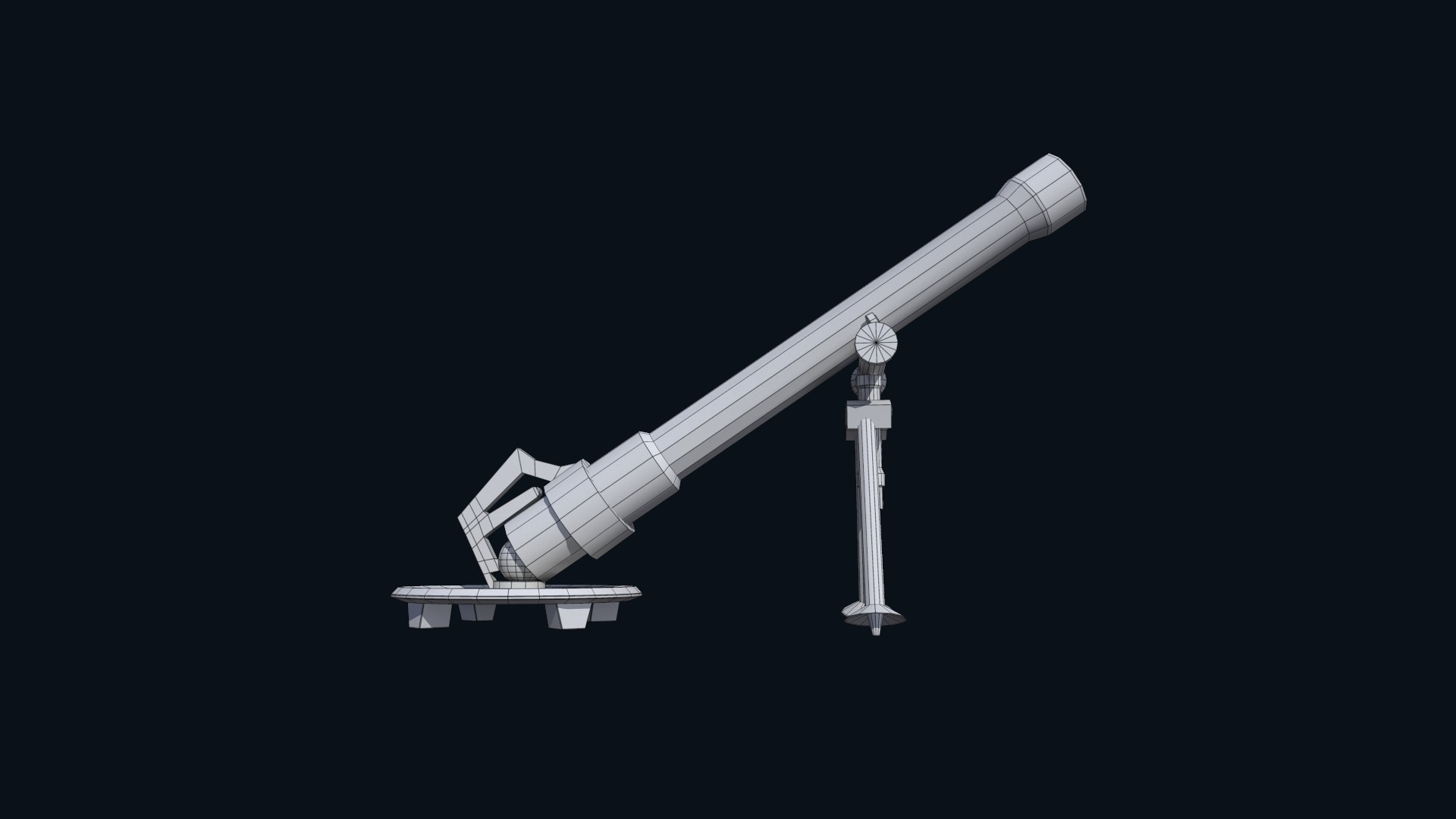 Asset - Army - M252 81mm mortar Low-poly 3D model_37
