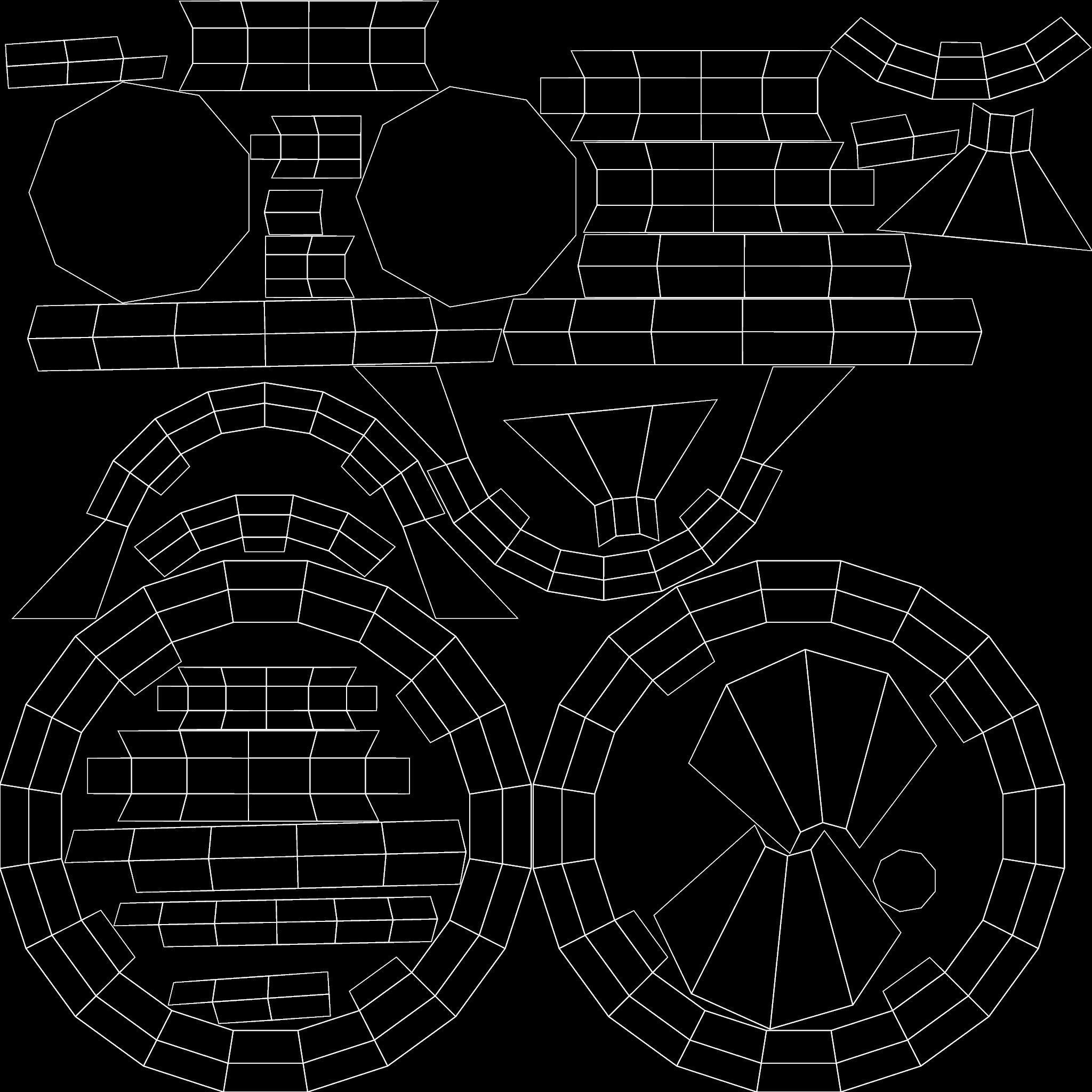 Medieval Wooden Door Stone Arch Low-poly 3D model_10