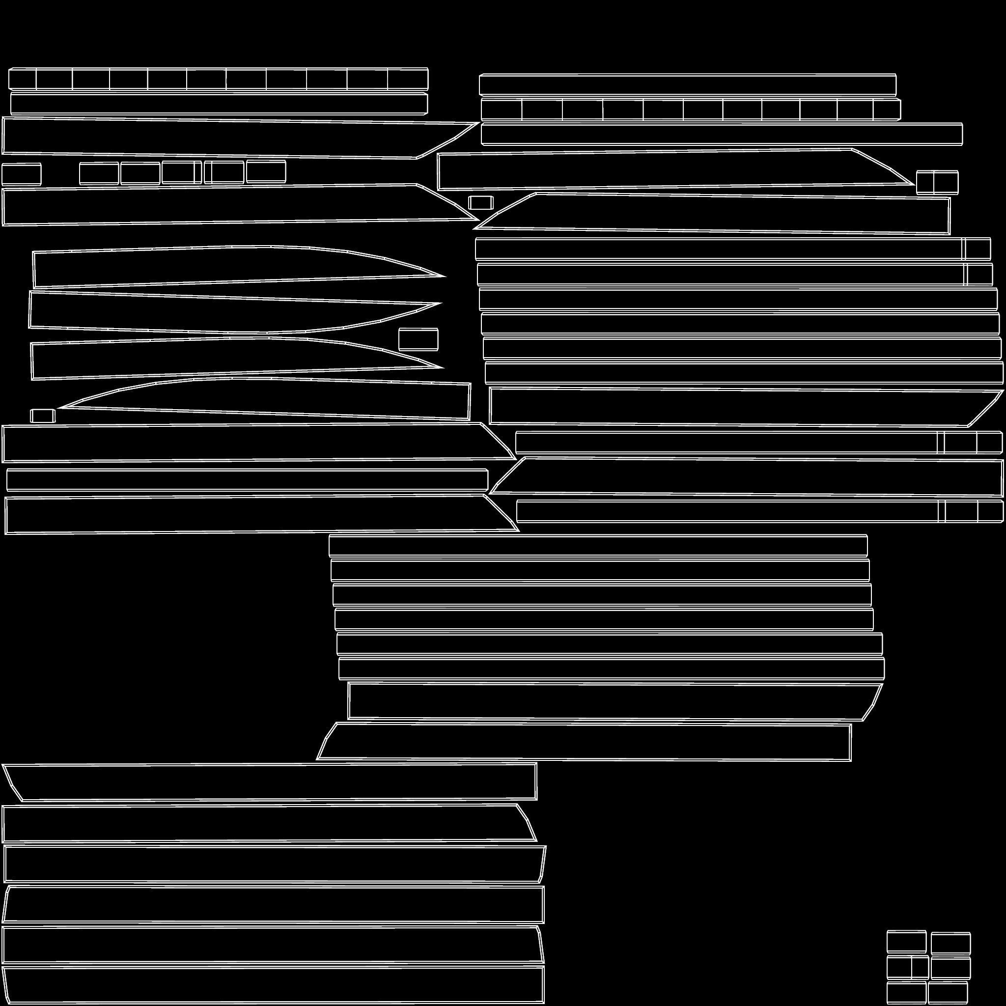 Medieval Wooden Door Stone Arch Low-poly 3D model_11