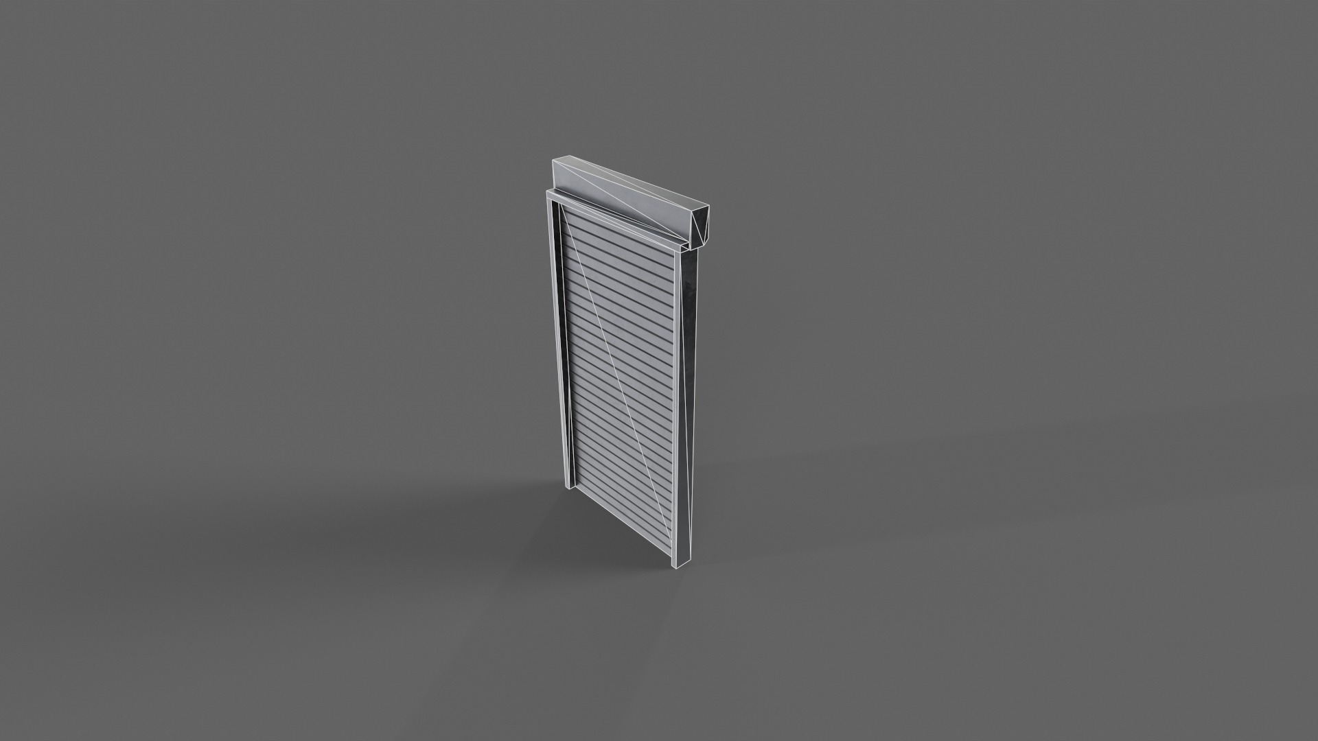 PBR Industrial Door A1 Low-poly 3D model_14