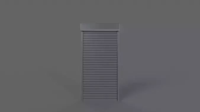 PBR Industrial Door A1 Low-poly 3D model