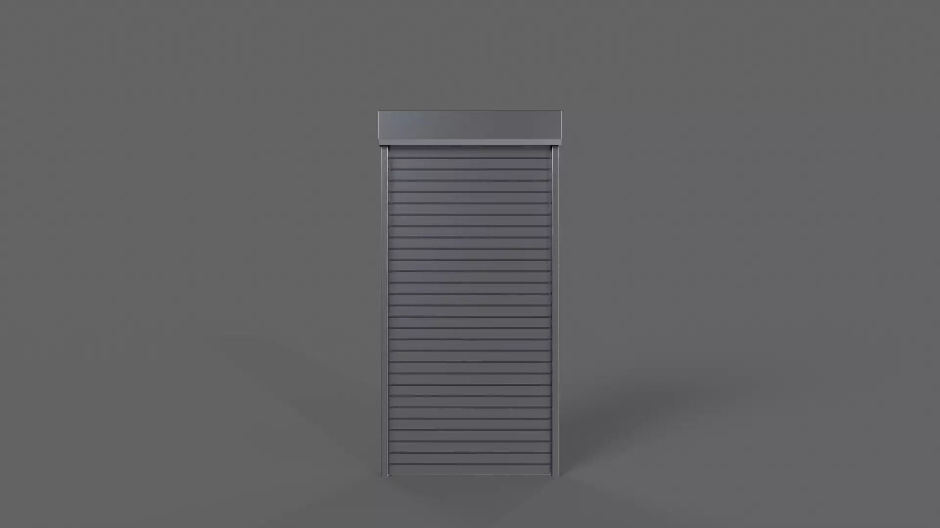 PBR Industrial Door A1 Low-poly 3D model_0