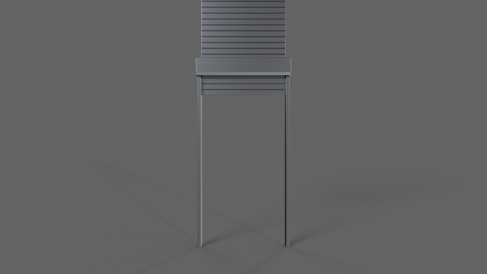 PBR Industrial Door A1 Low-poly 3D model_4