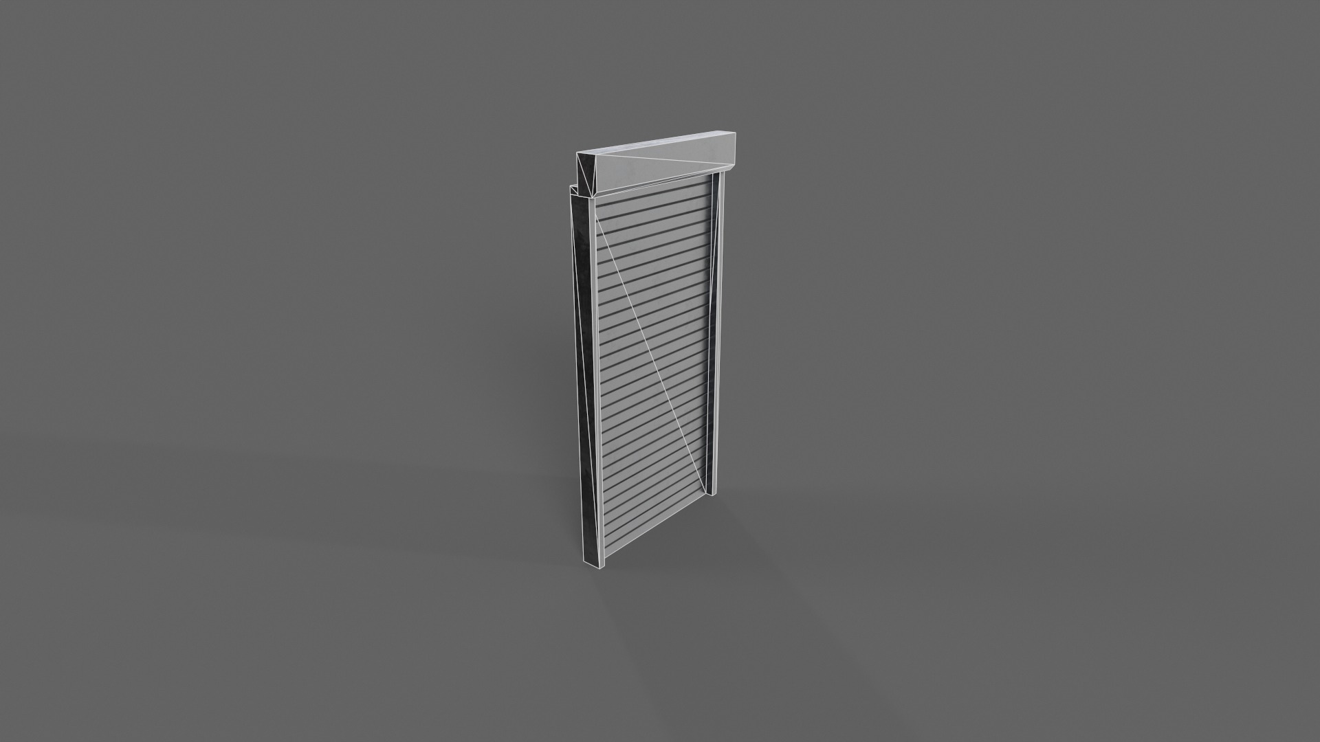 PBR Industrial Door A1 Low-poly 3D model_12