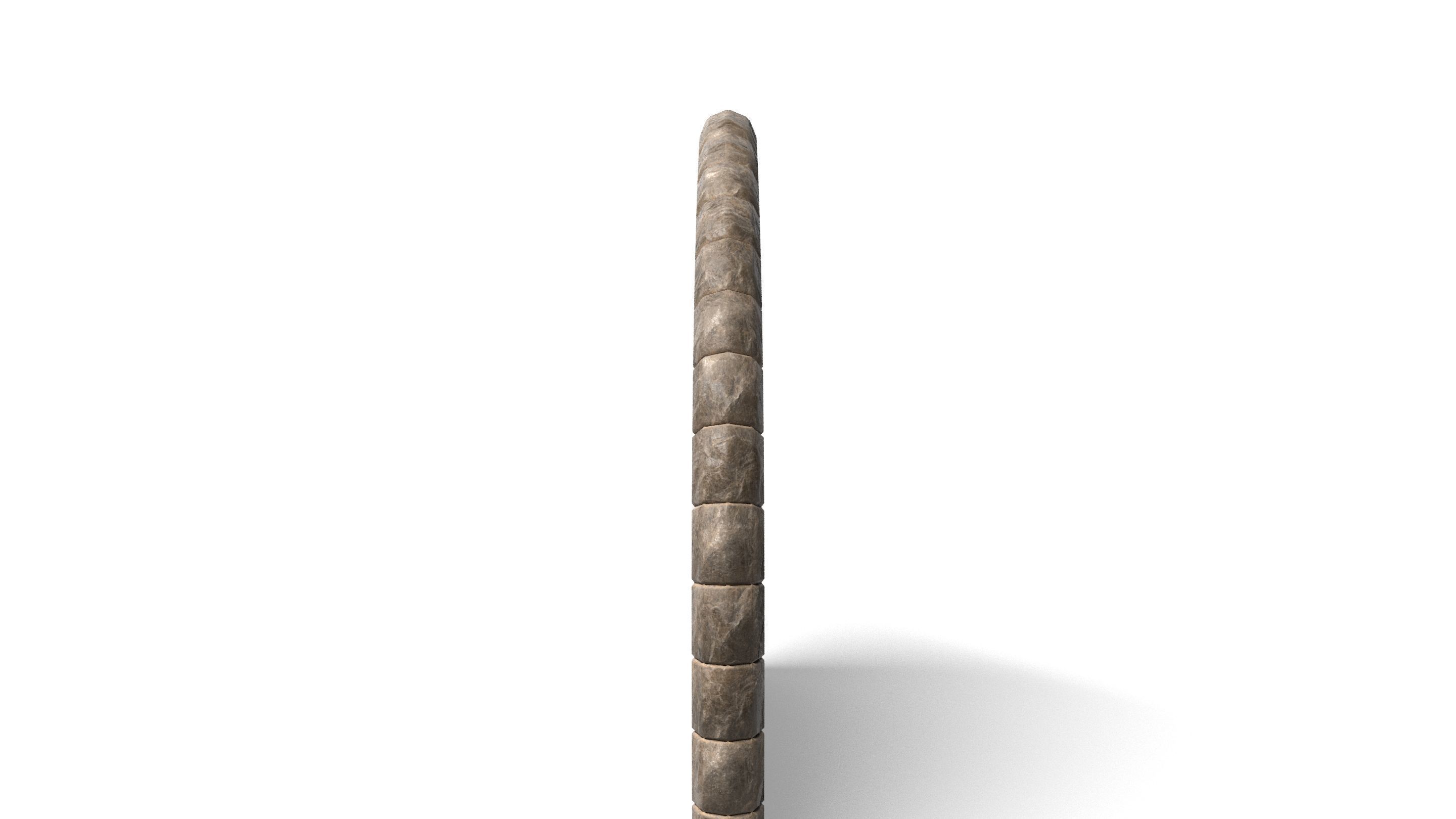 Medieval Arched Wooden Door  3D model_2