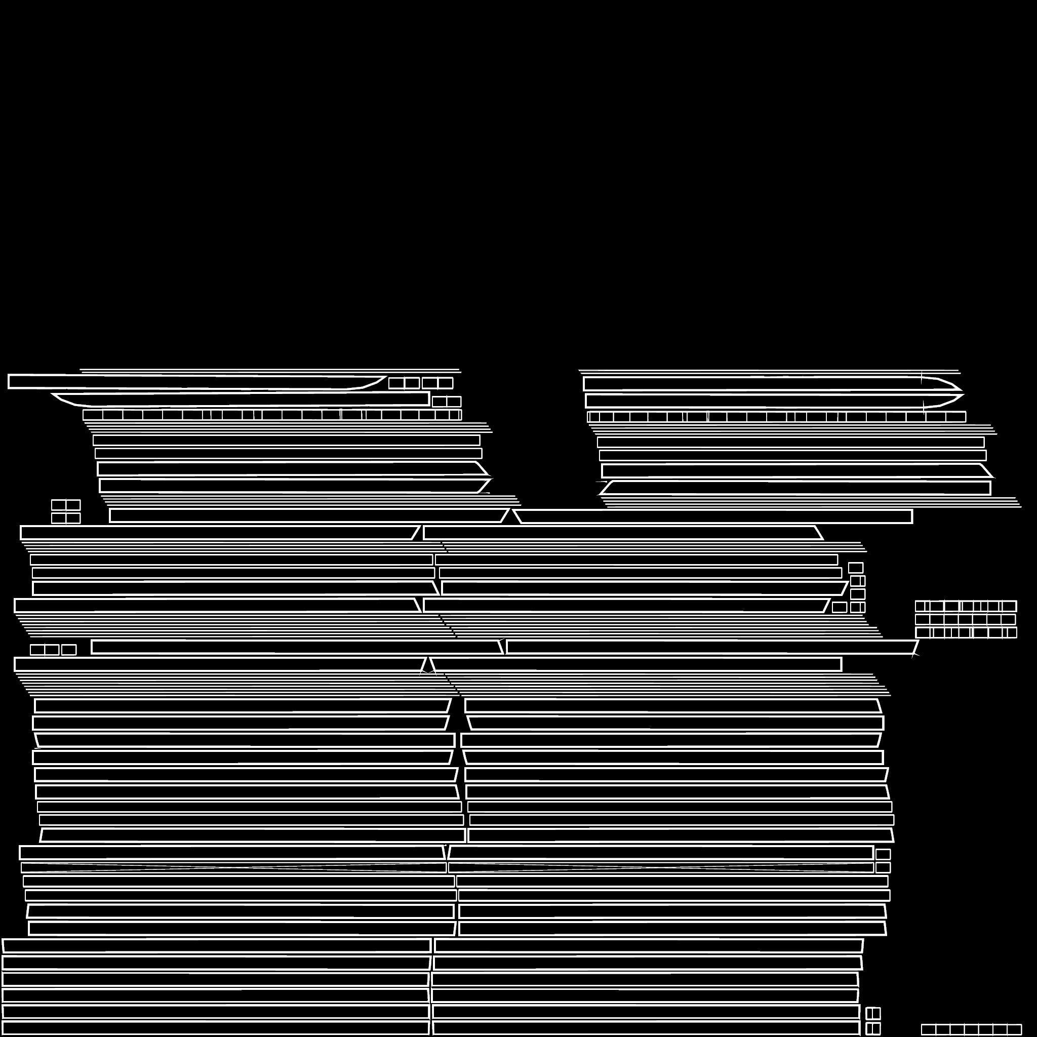 Medieval Wooden Double Door with Metal Straps 3D model_12