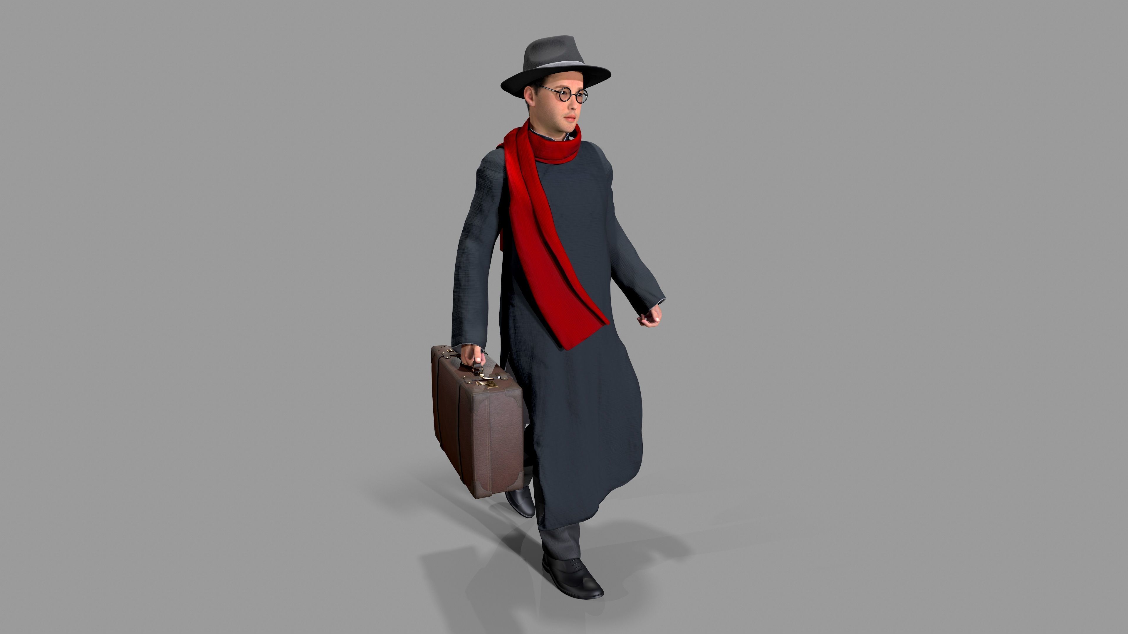 merchant Low-poly 3D model_4
