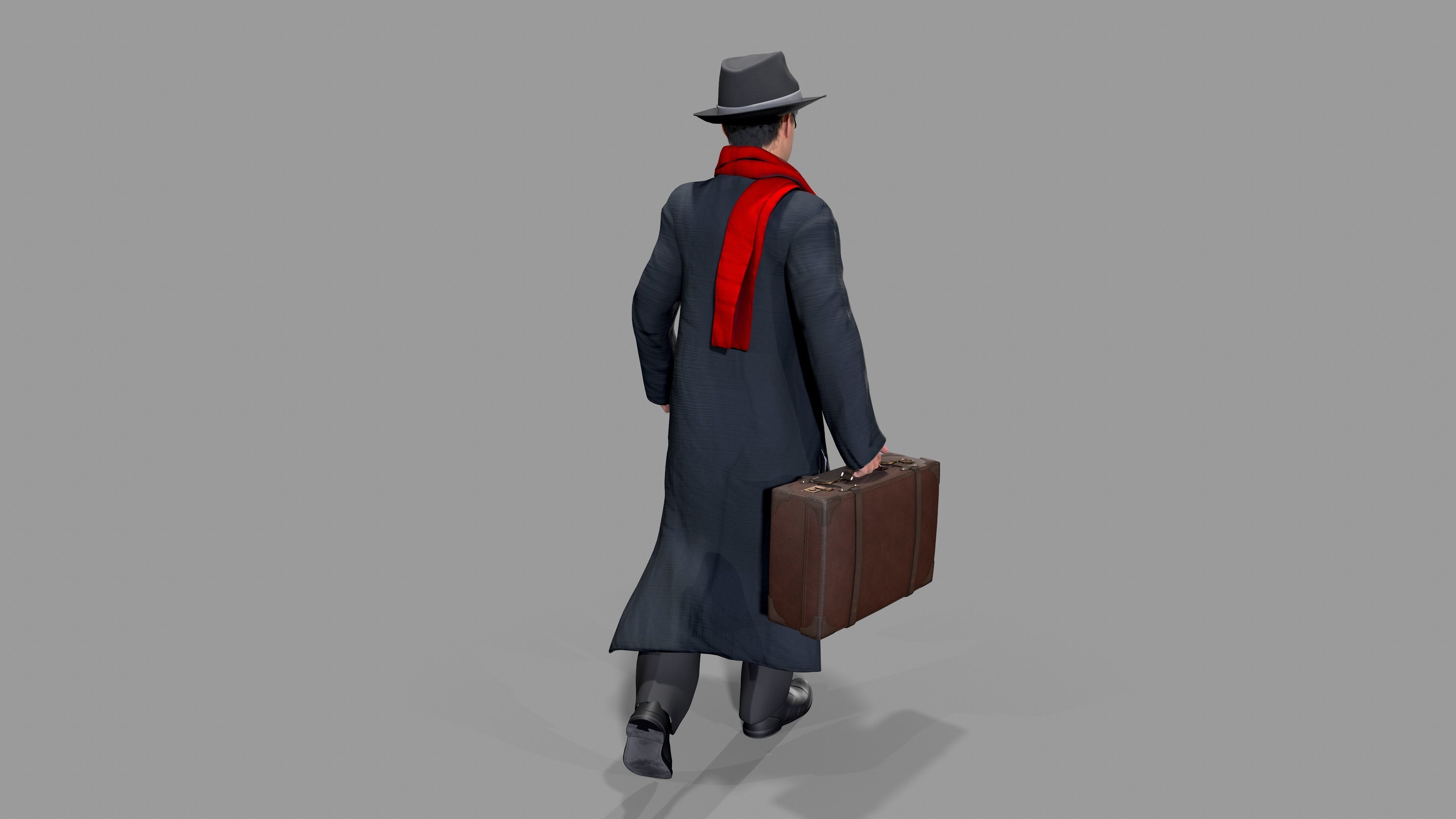 merchant Low-poly 3D model_6