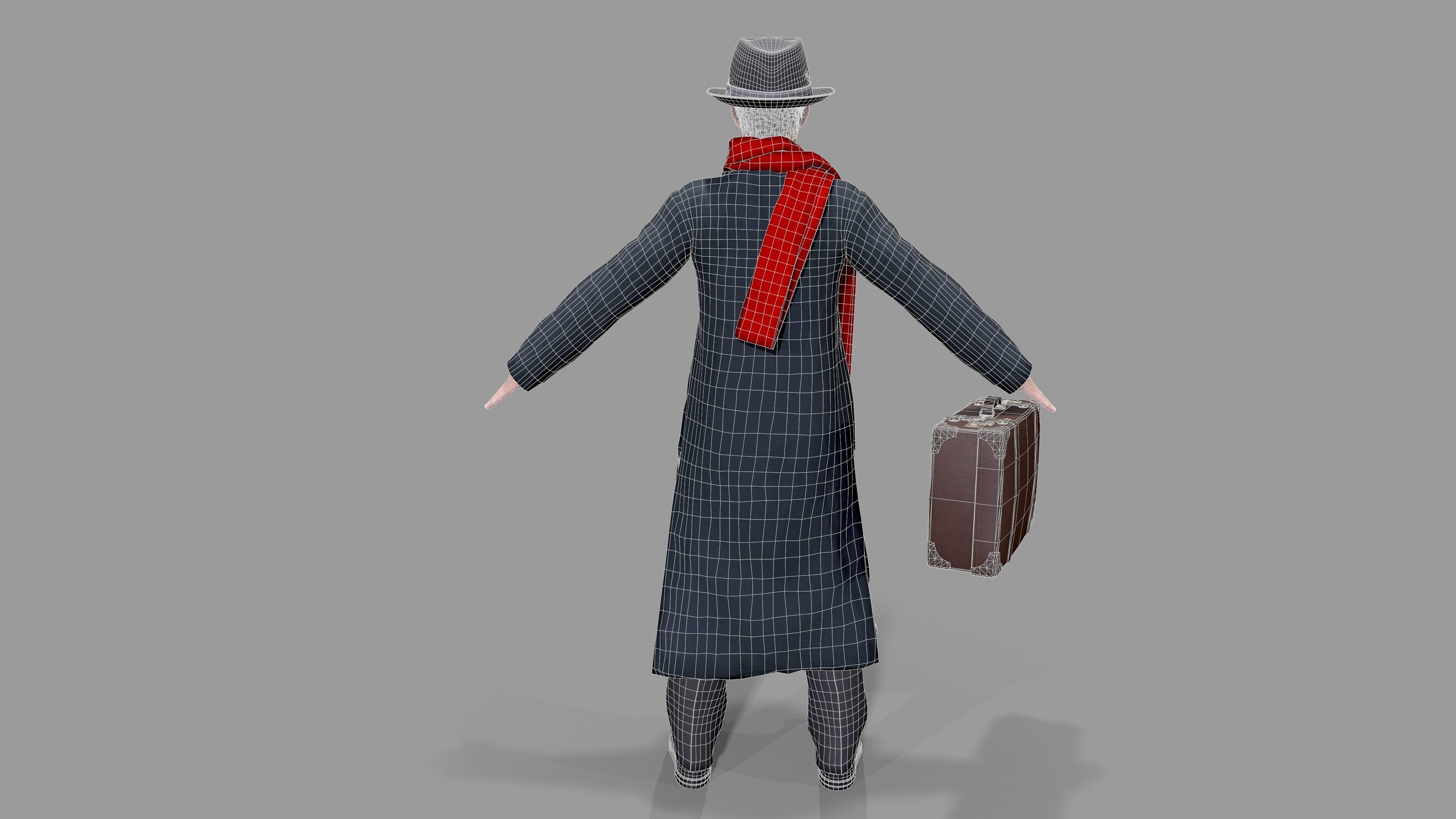 merchant Low-poly 3D model_11