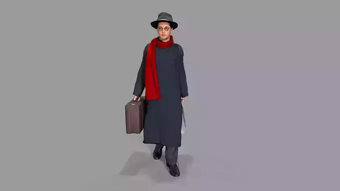 merchant Low-poly 3D model