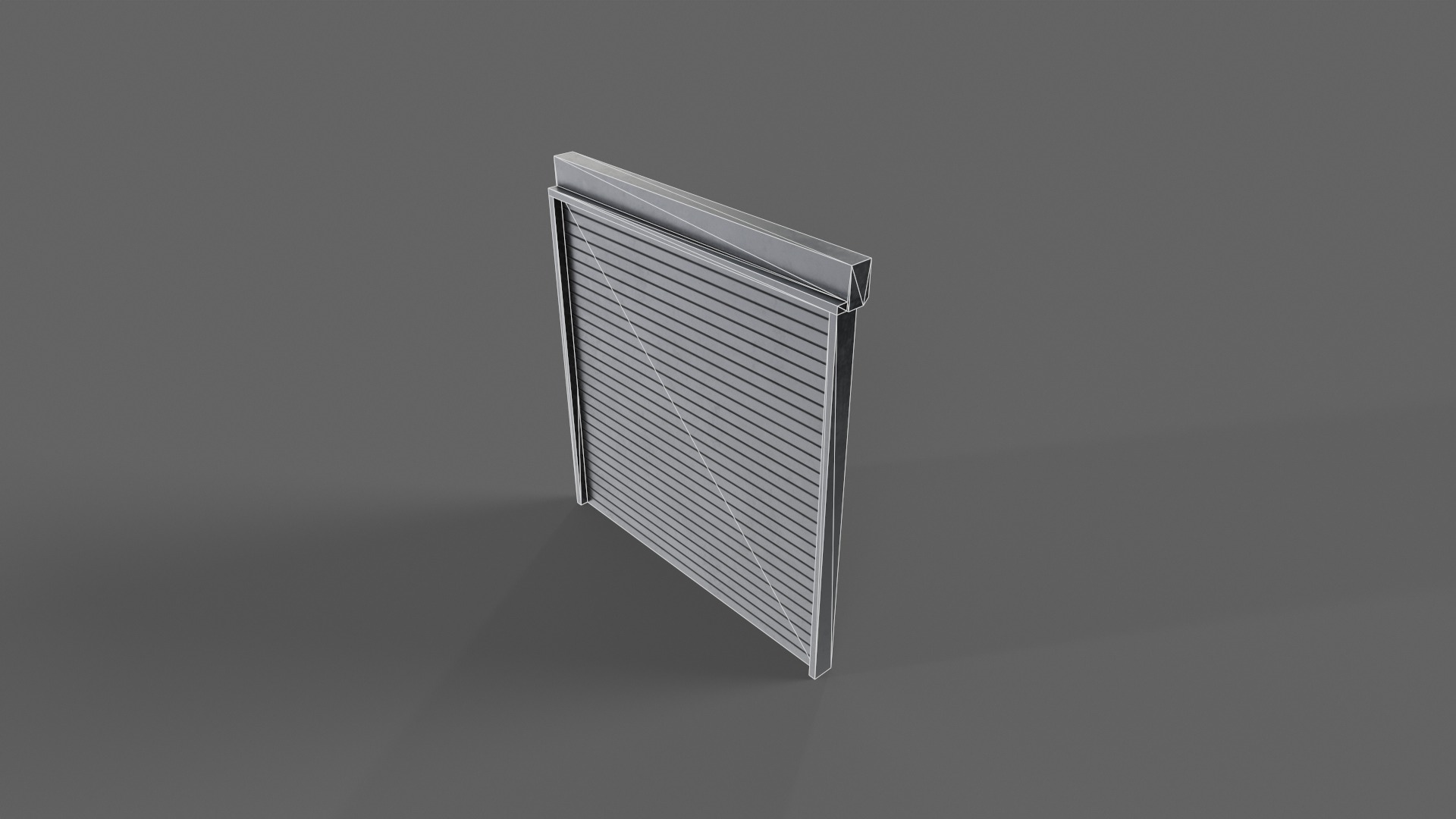 PBR Industrial Door A2 Low-poly 3D model_14