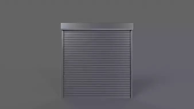 PBR Industrial Door A2 Low-poly 3D model