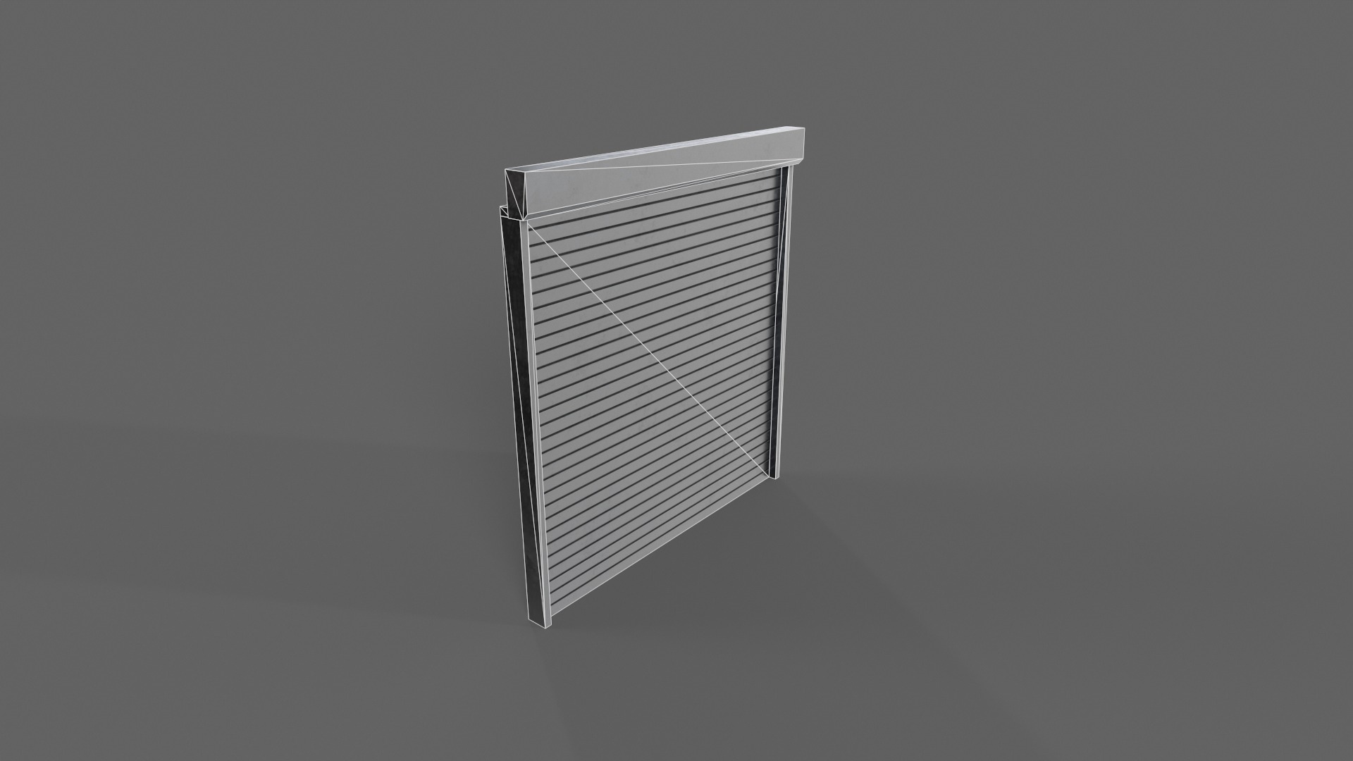 PBR Industrial Door A2 Low-poly 3D model_12