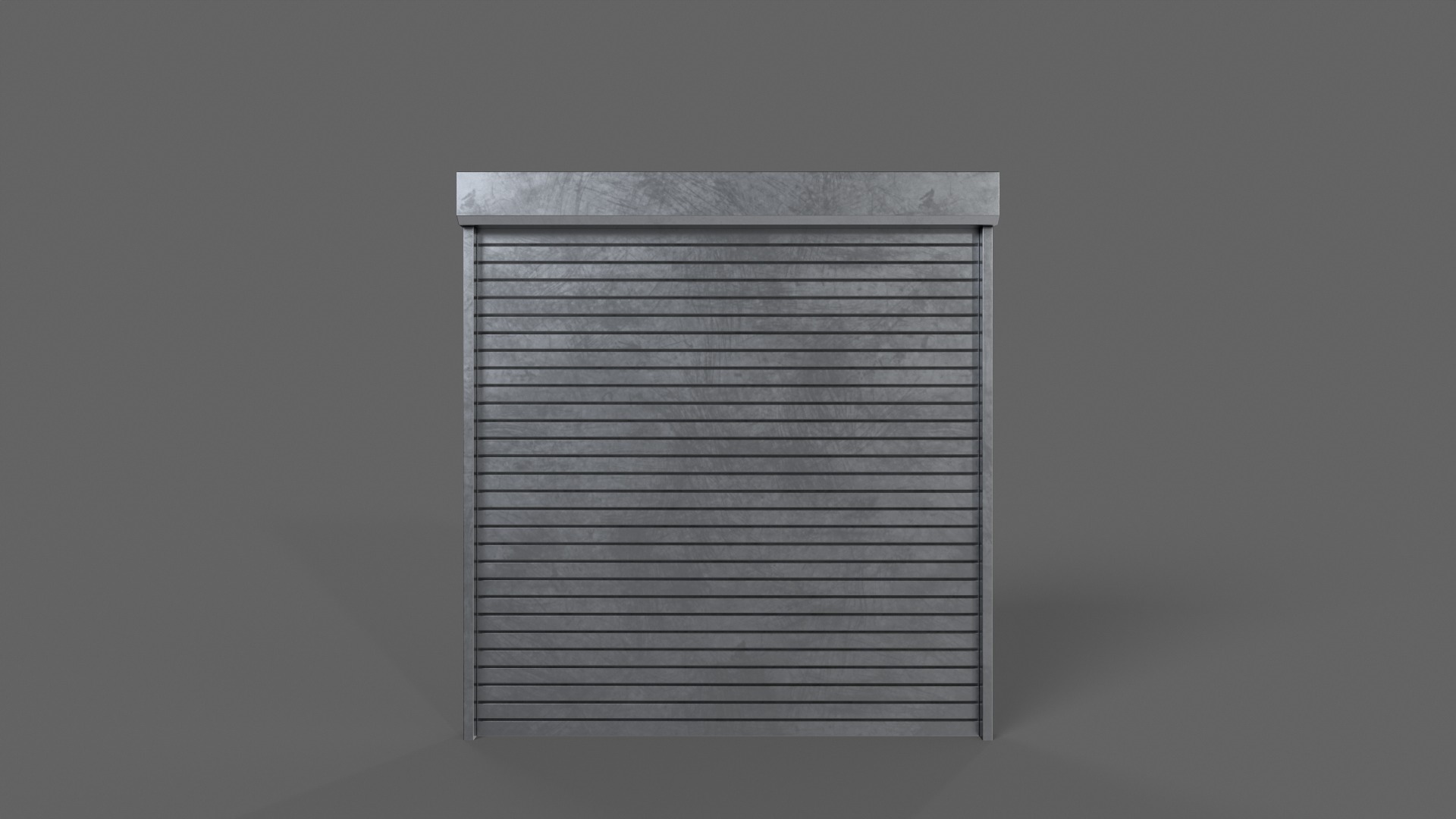 PBR Industrial Door A2 Low-poly 3D model_9