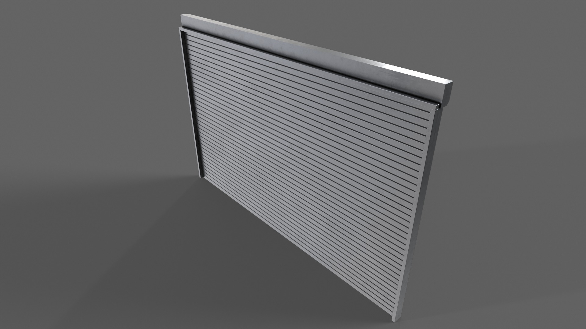 PBR Industrial Door A3 Low-poly 3D model_13