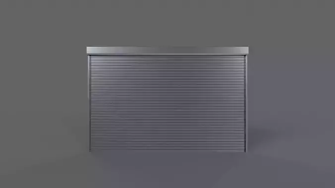 PBR Industrial Door A3 Low-poly 3D model